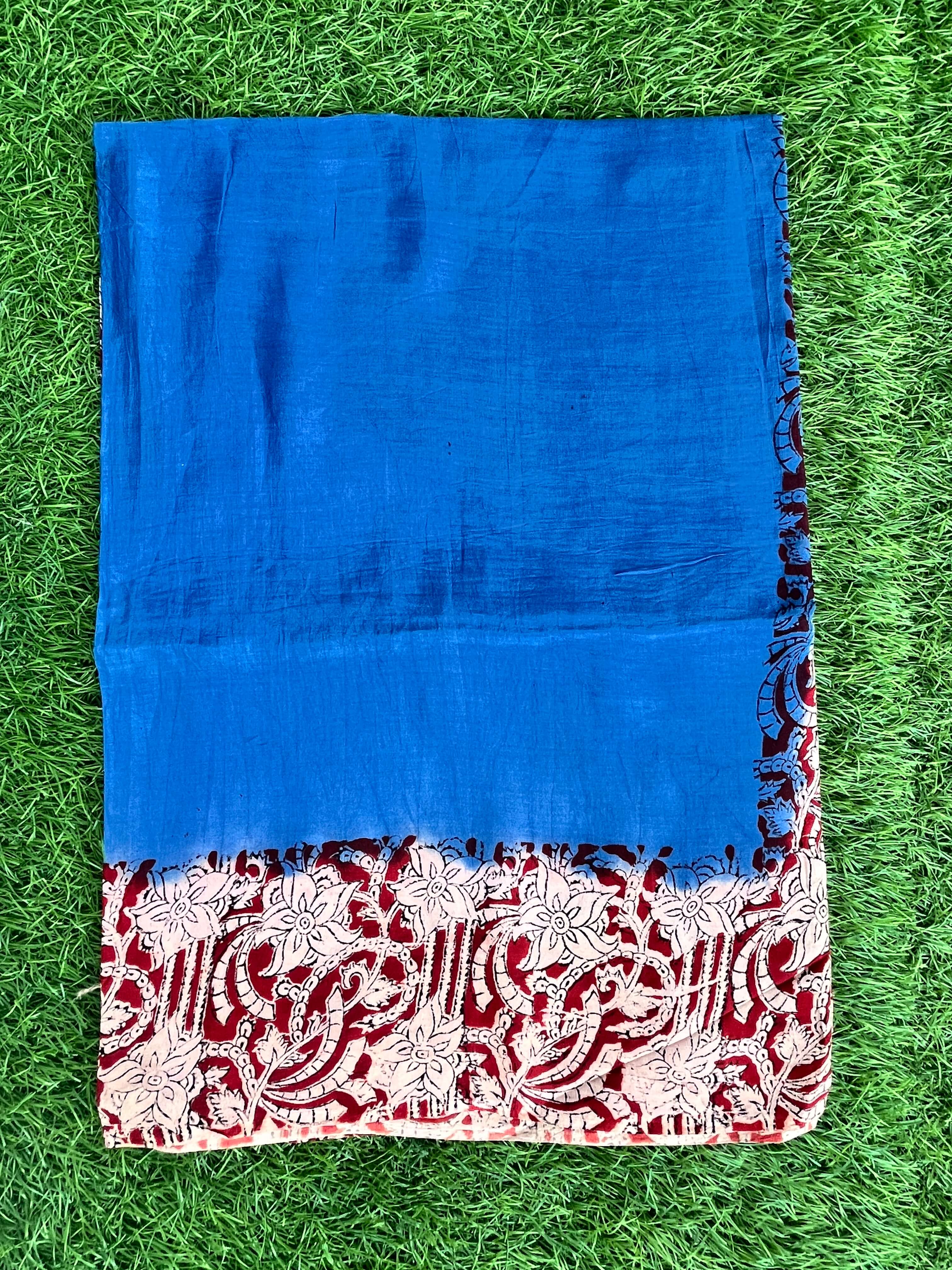 Tie & Dye Kalamkari Chenuri Silk Sarees – KHBTD-M114