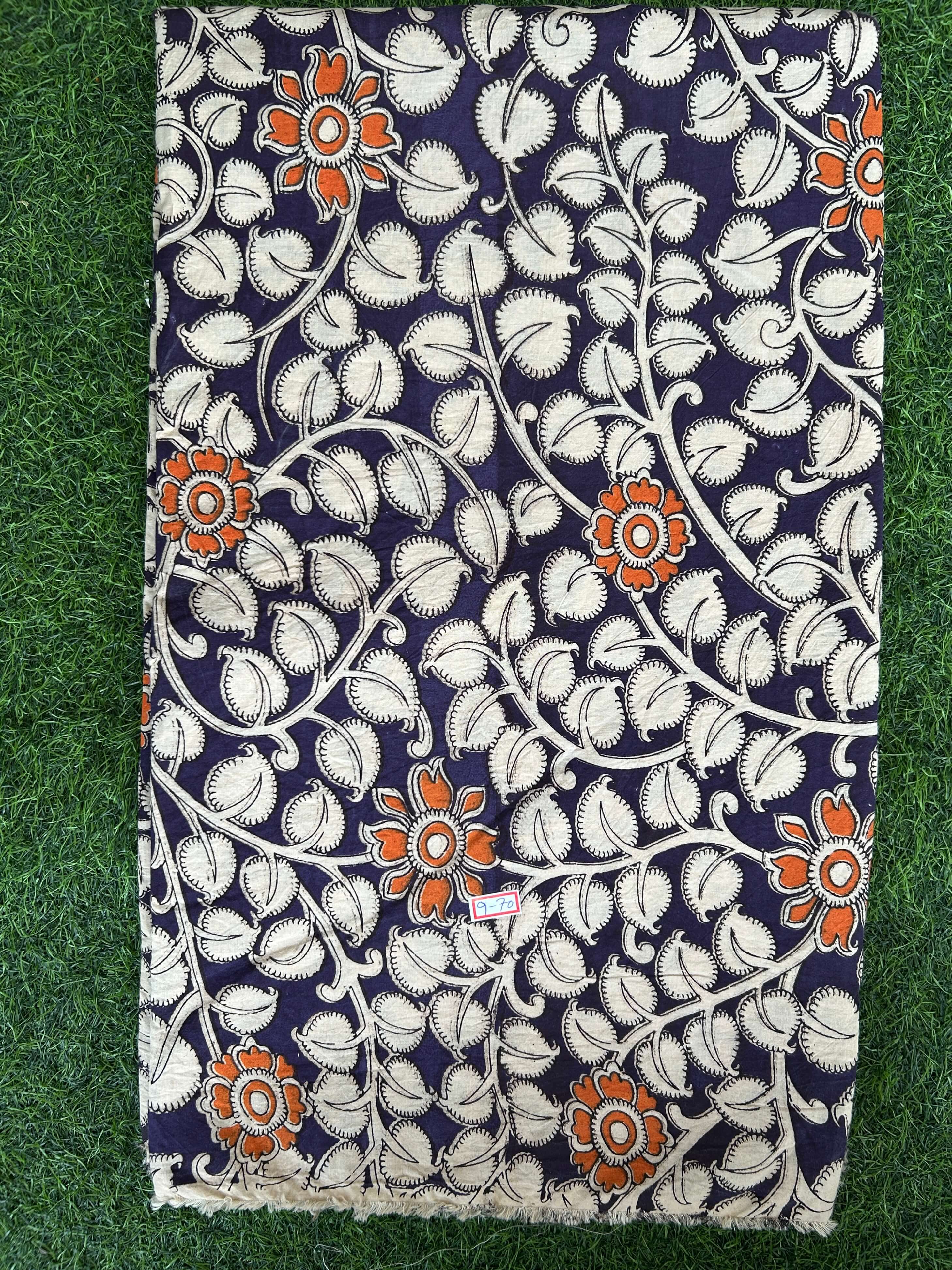 Kalamkari Screen Printed Cotton Fabric - M050