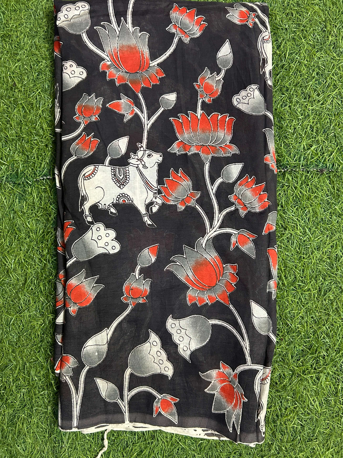 Silk Kalamkari Dupatta- SKD-N-M184
