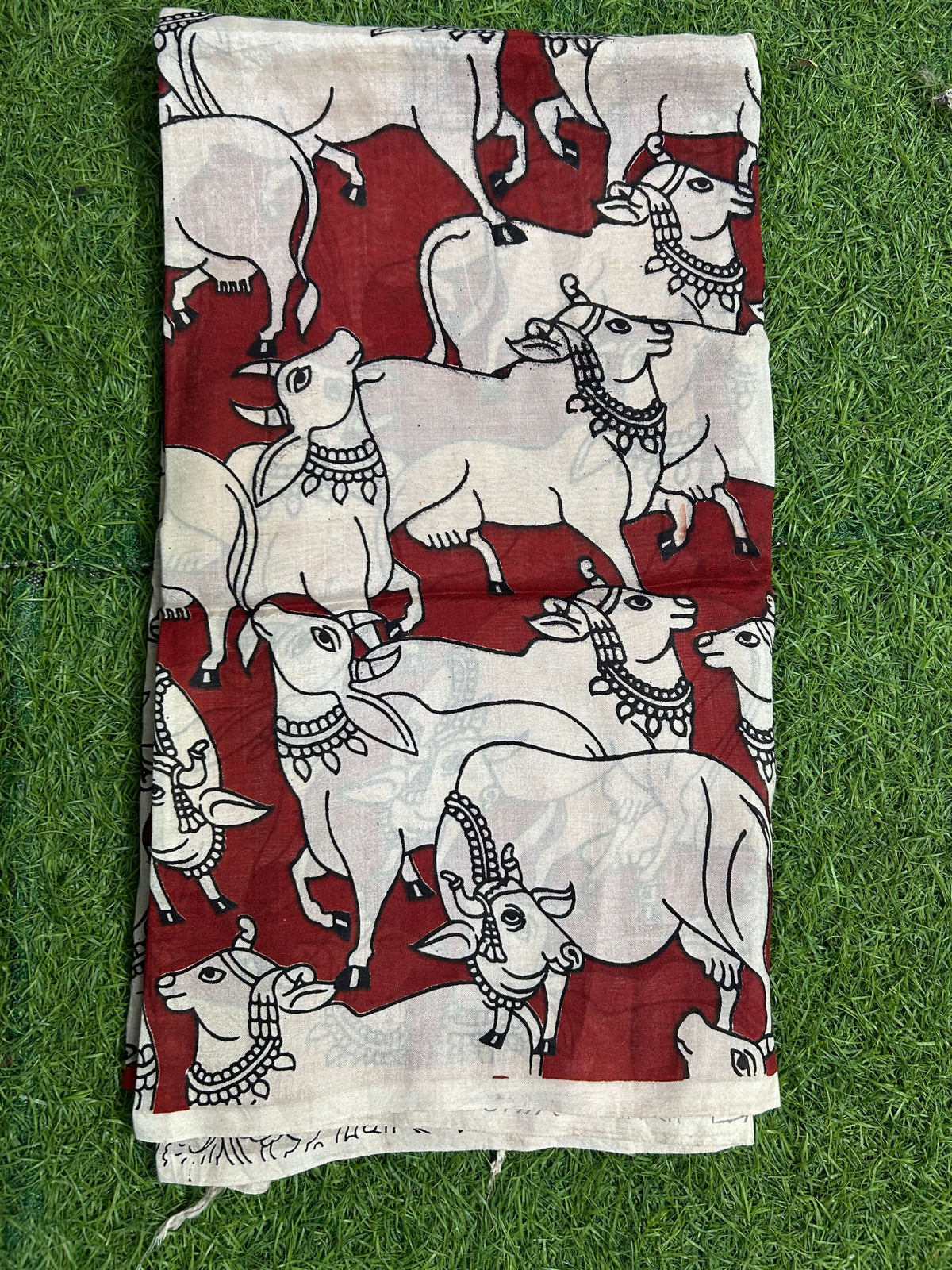 Silk Kalamkari Dupatta- SKD-N-M185