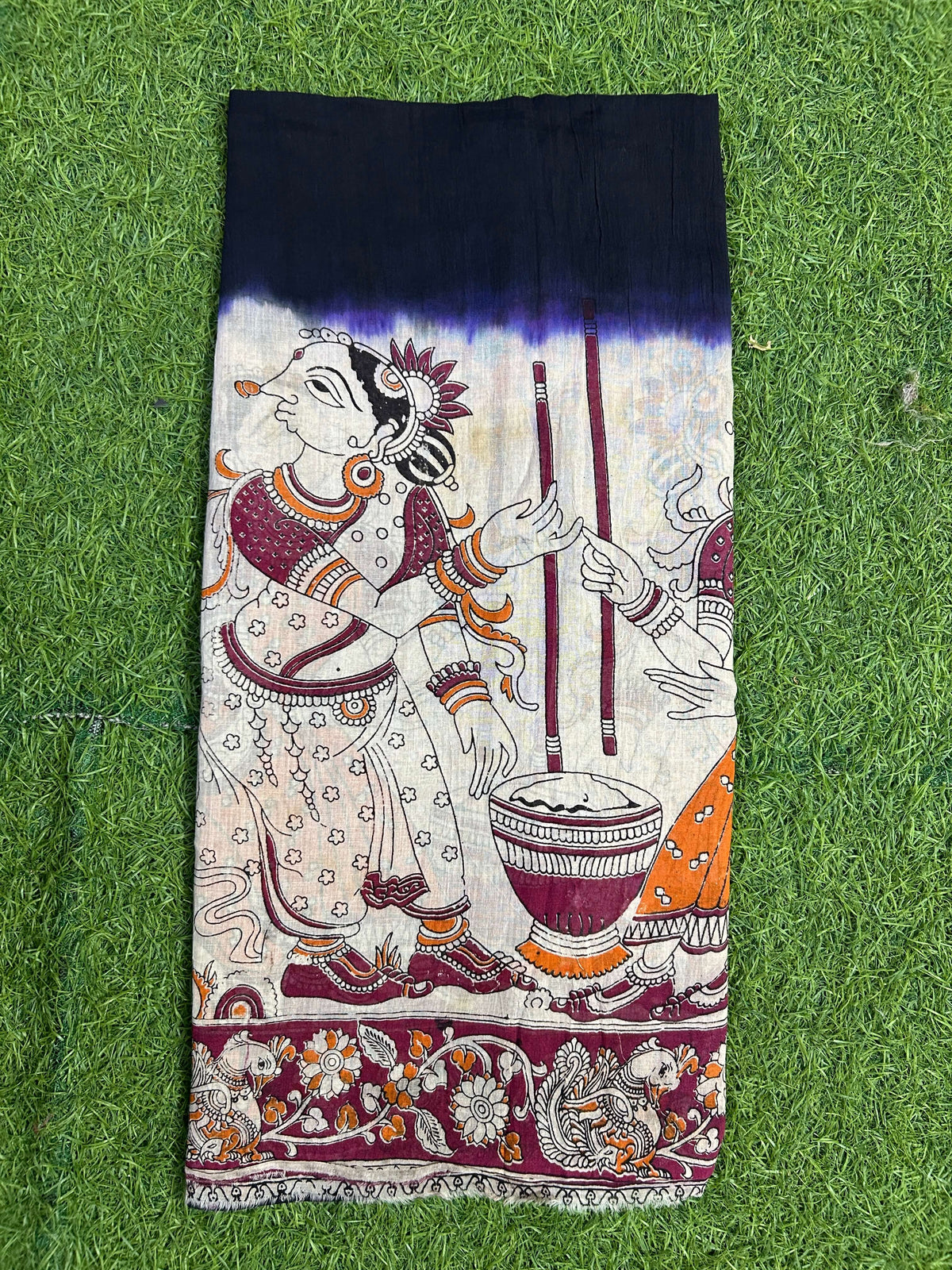 Kalamkari Tie & Dye Dupatta - KTDD-M011