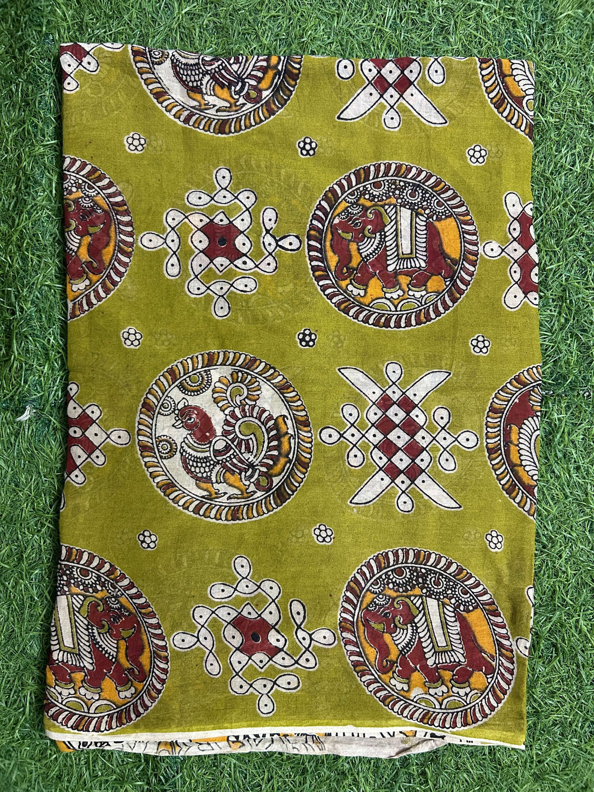 Kalamkari Cotton Screen Print Dupatta- KSPCD-M142
