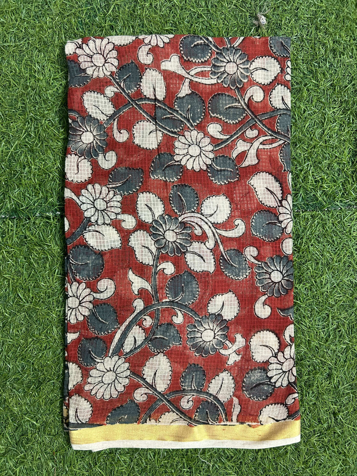 Kalamkari Kota Cotton Screen Printed Duppata-KKC-SCD-M079
