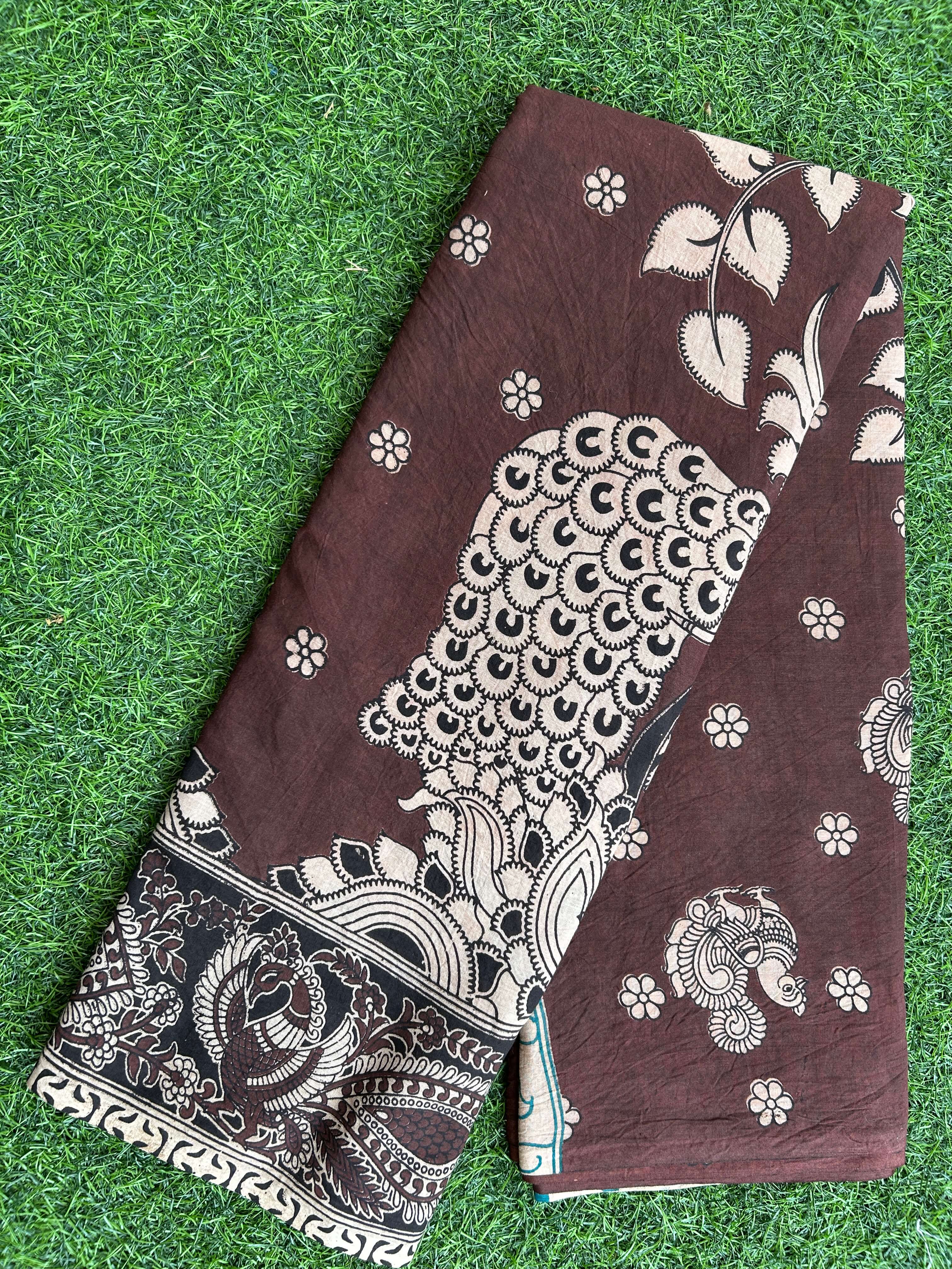 Kalamkari Cotton Saree – KCS-M537