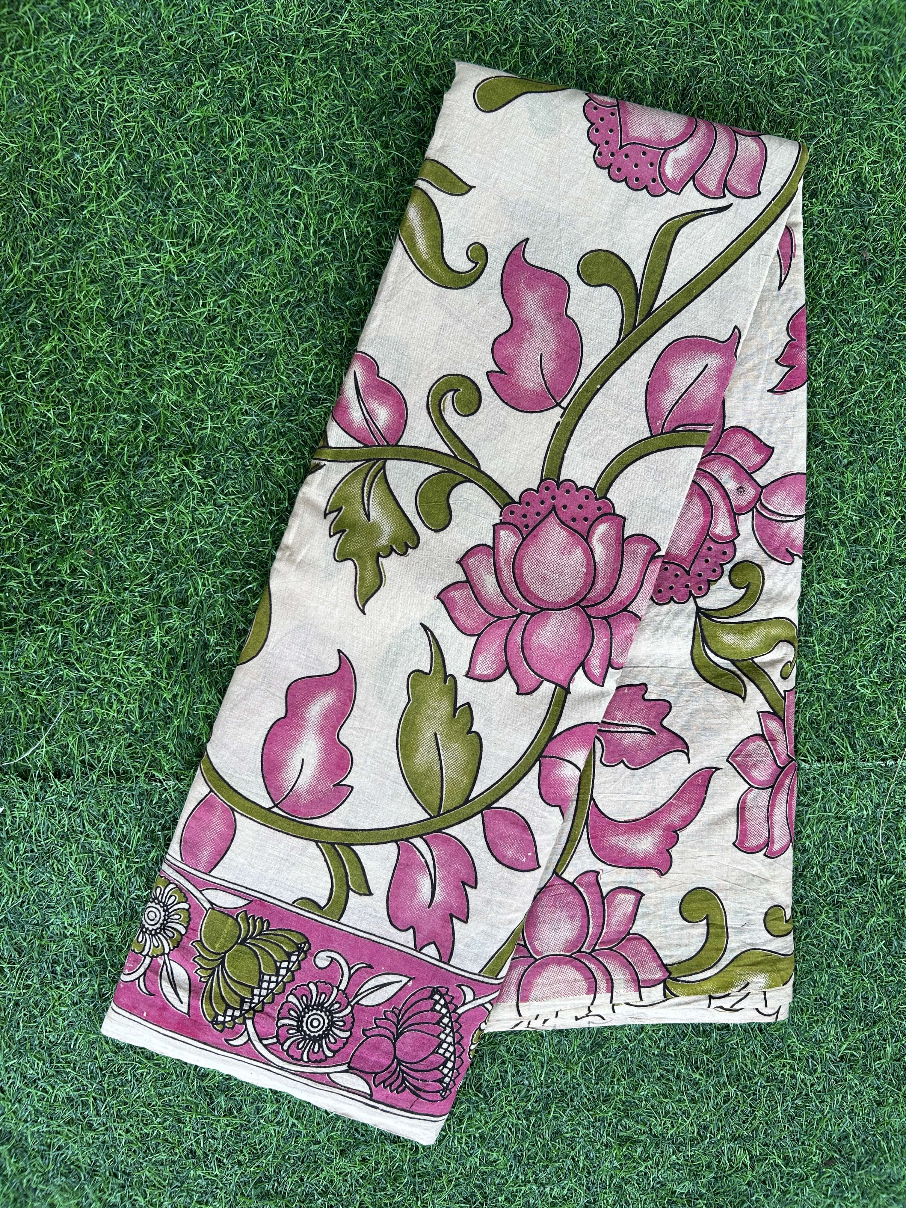 Kalamkari Cotton Saree – KCS-M683