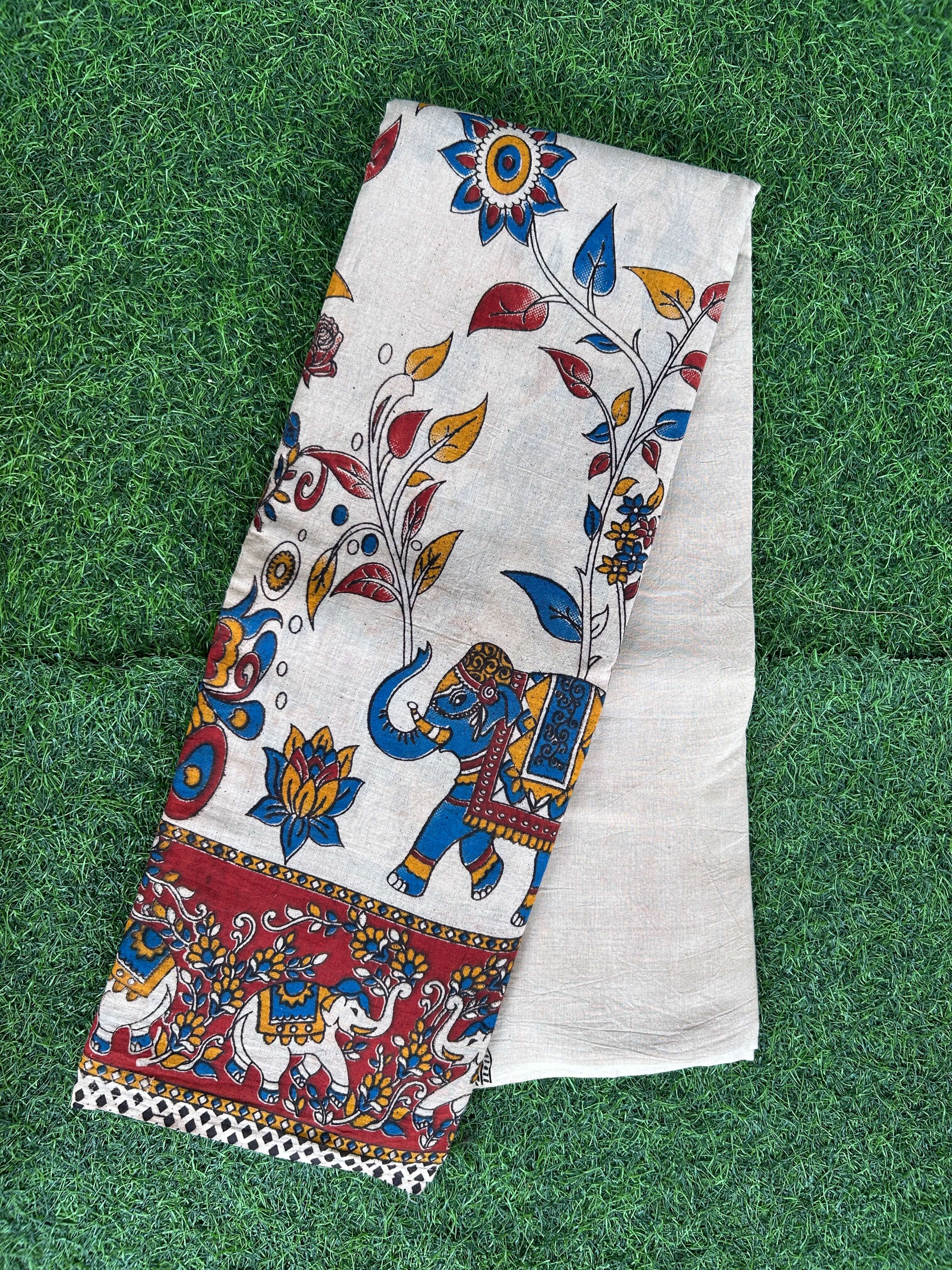Kalamkari Cotton Saree – KCS-M688