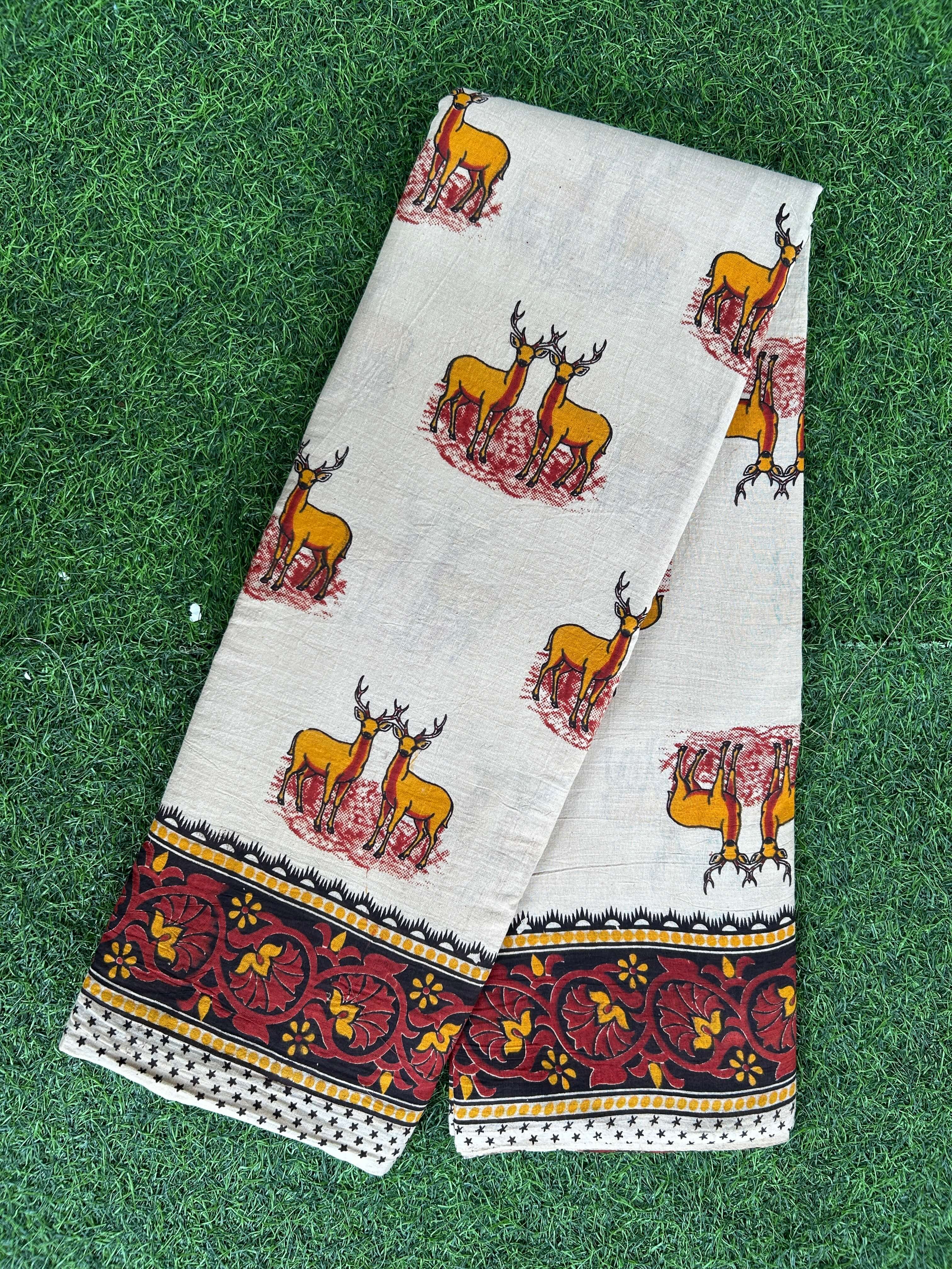 Kalamkari Cotton Saree – KCS-M684