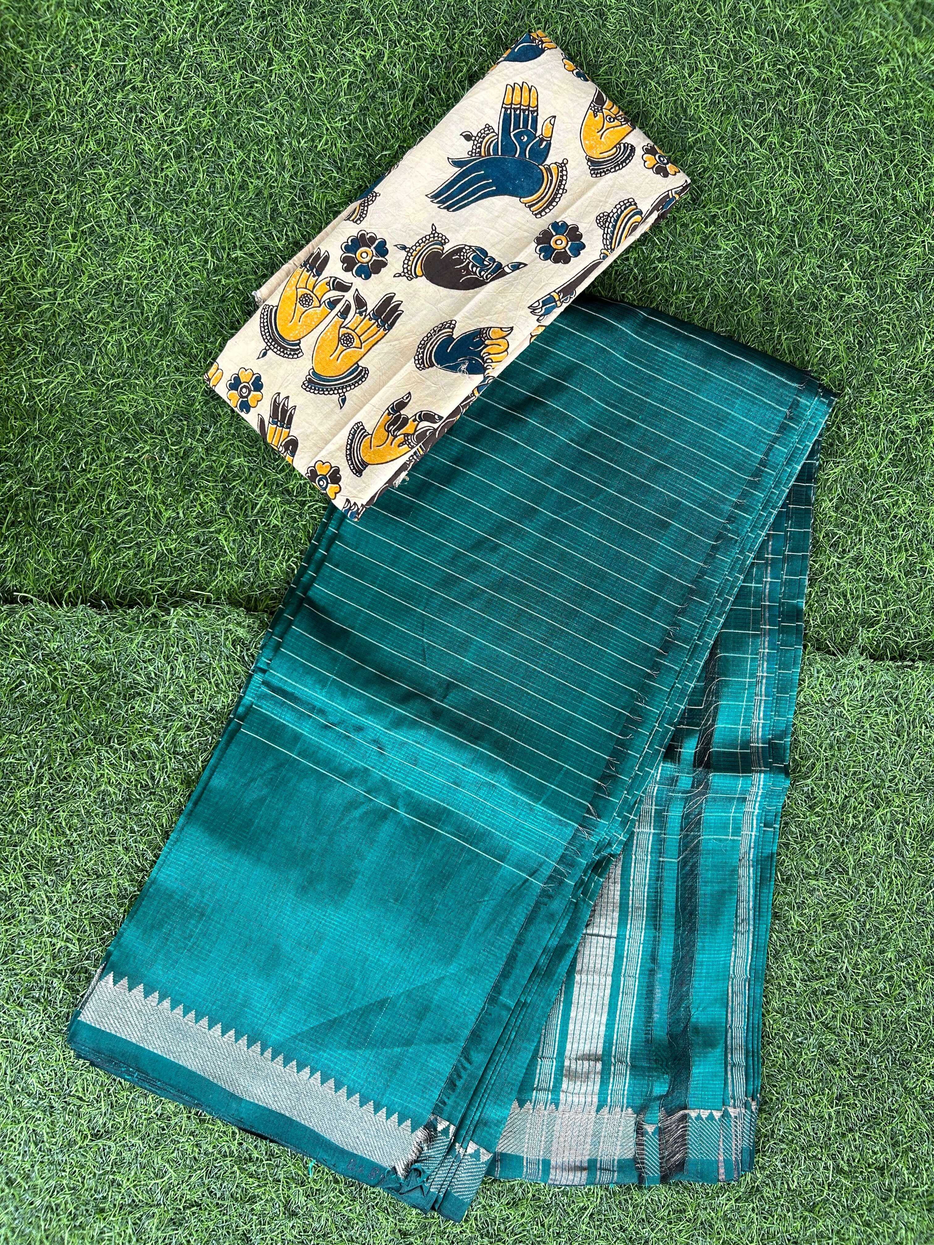 Handloom Mangalagiri Pattu Saree - HMS-M035
