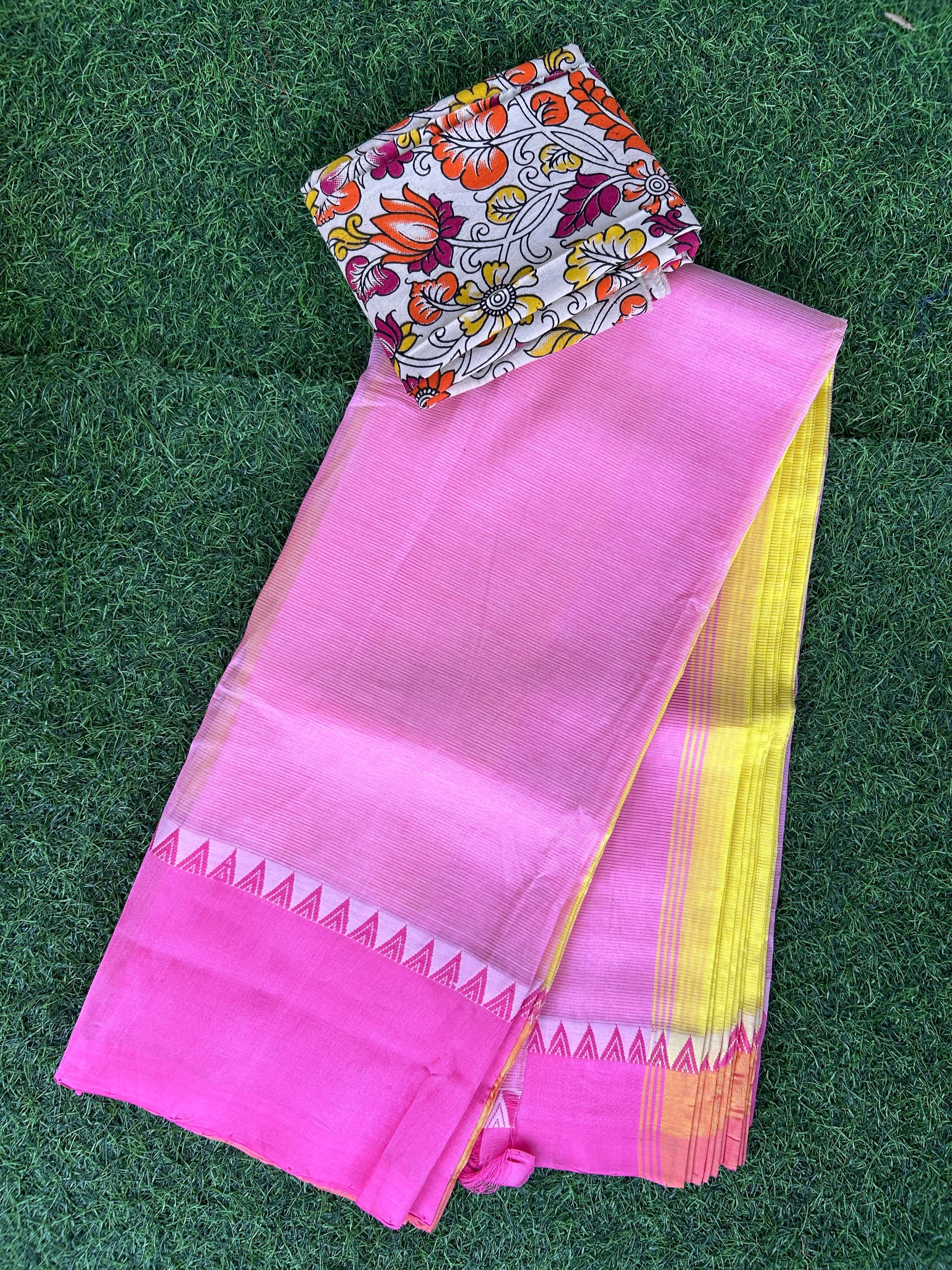 Handloom Mangalagiri Pattu Saree - HMS-M033