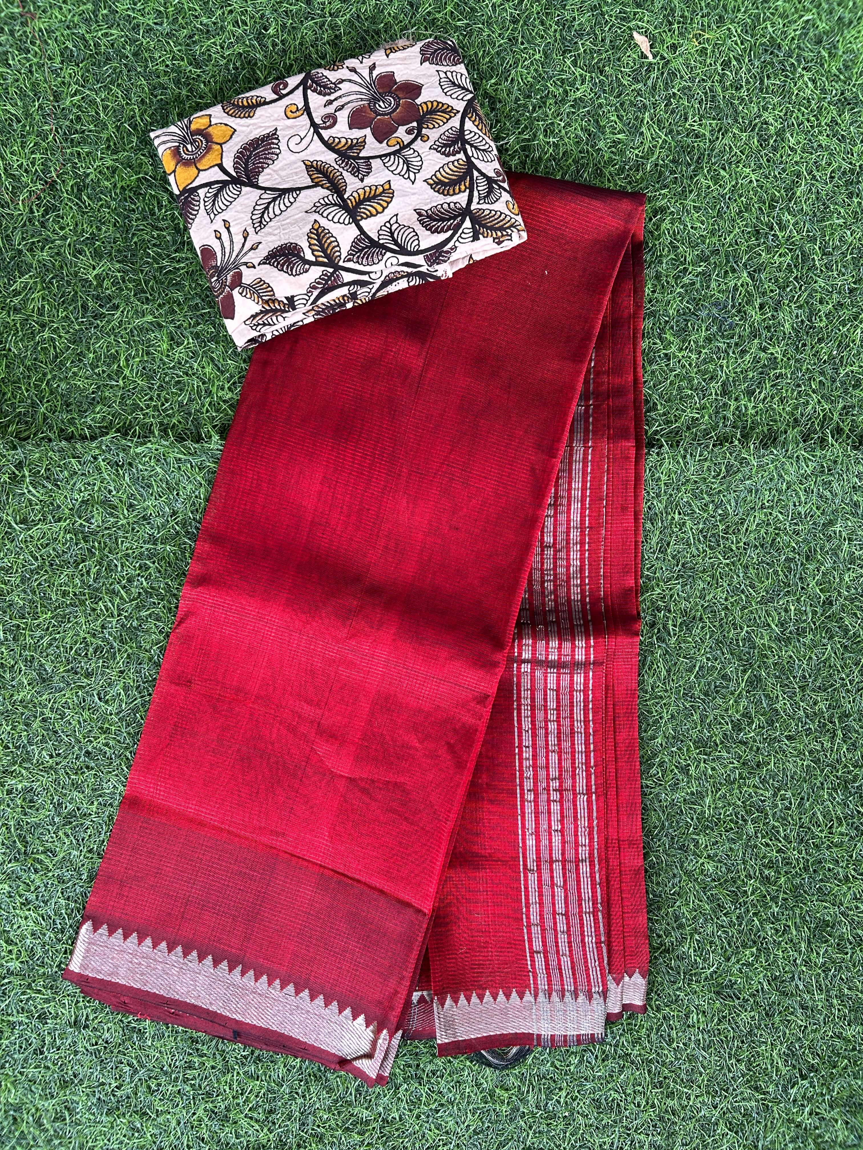 Handloom Mangalagiri Pattu Saree - HMS-M029