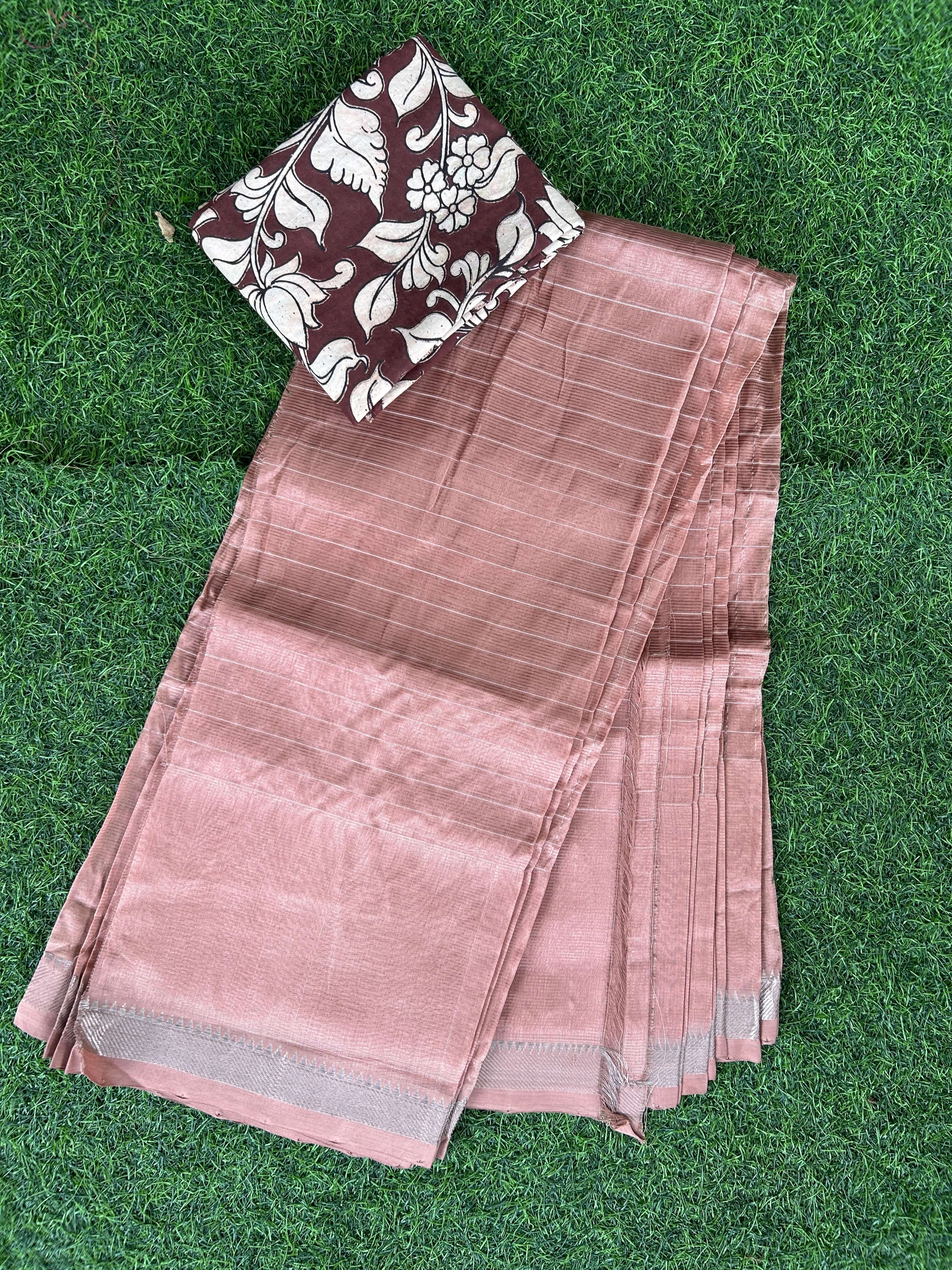 Handloom Mangalagiri Pattu Saree - HMS-M025