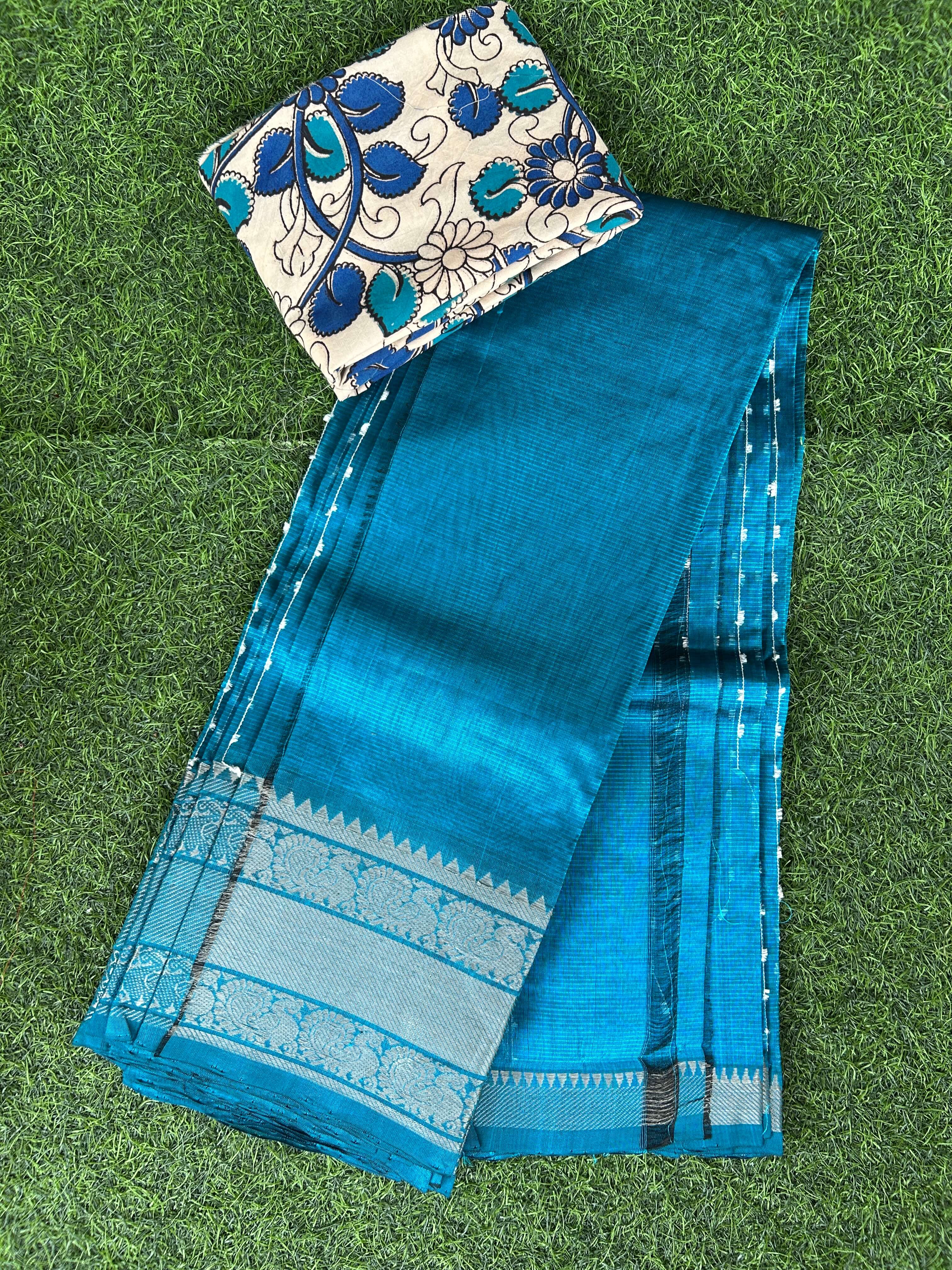 Handloom Mangalagiri Pattu Saree - HMS-M026