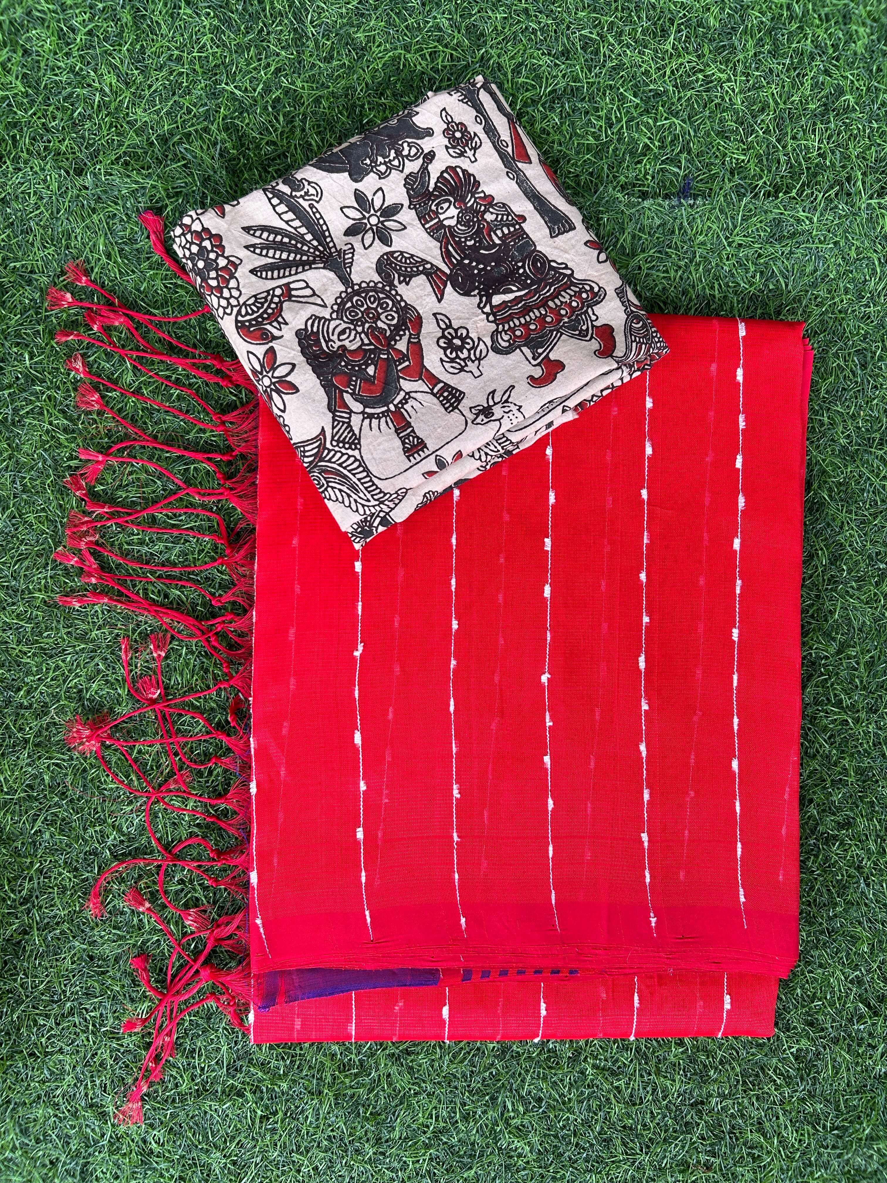 Handloom Mangalagiri Pattu Saree - HMS-M023