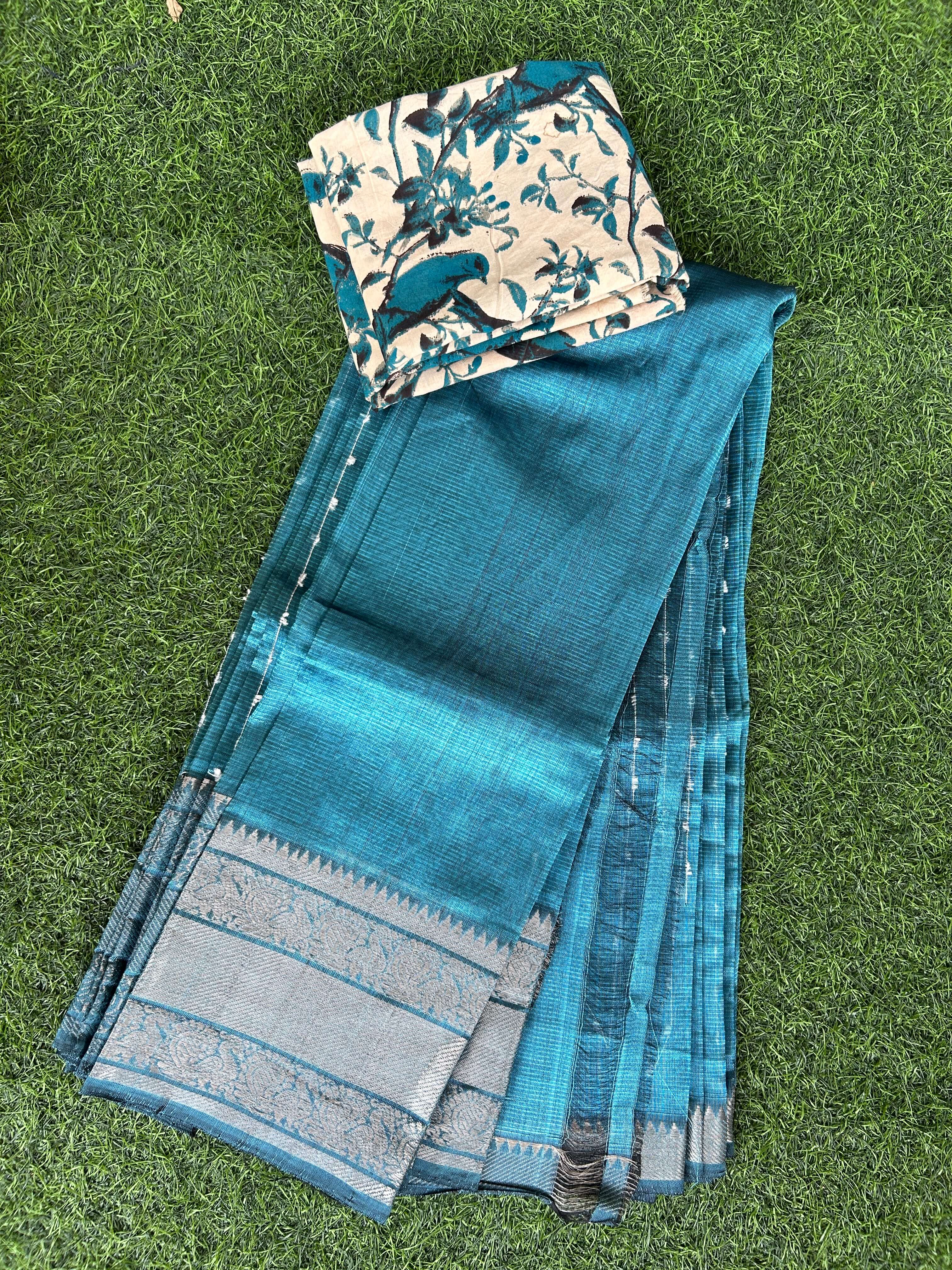 Handloom Mangalagiri Pattu Saree - HMS-M024