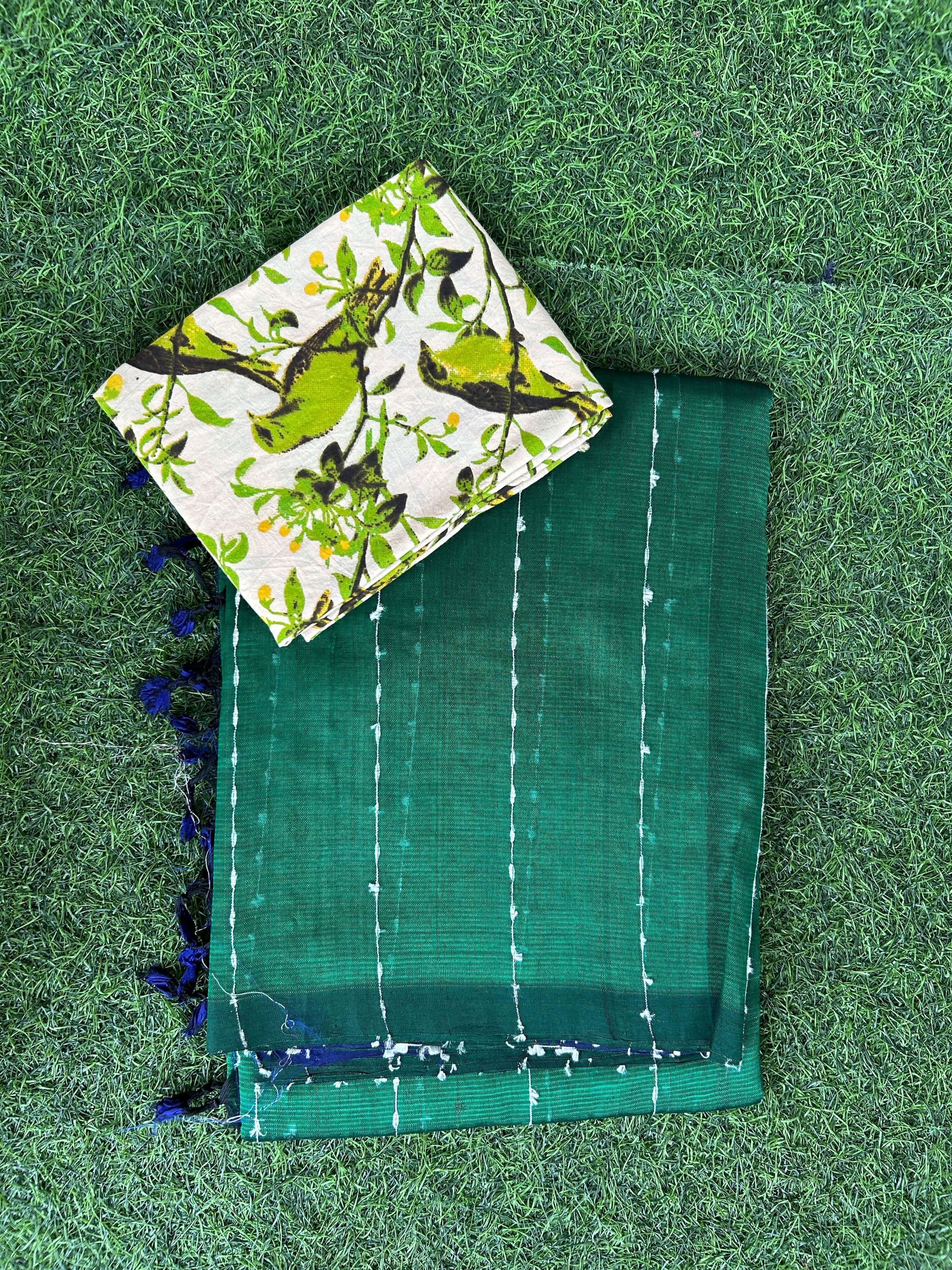 Handloom Mangalagiri Pattu Saree - HMS-M018