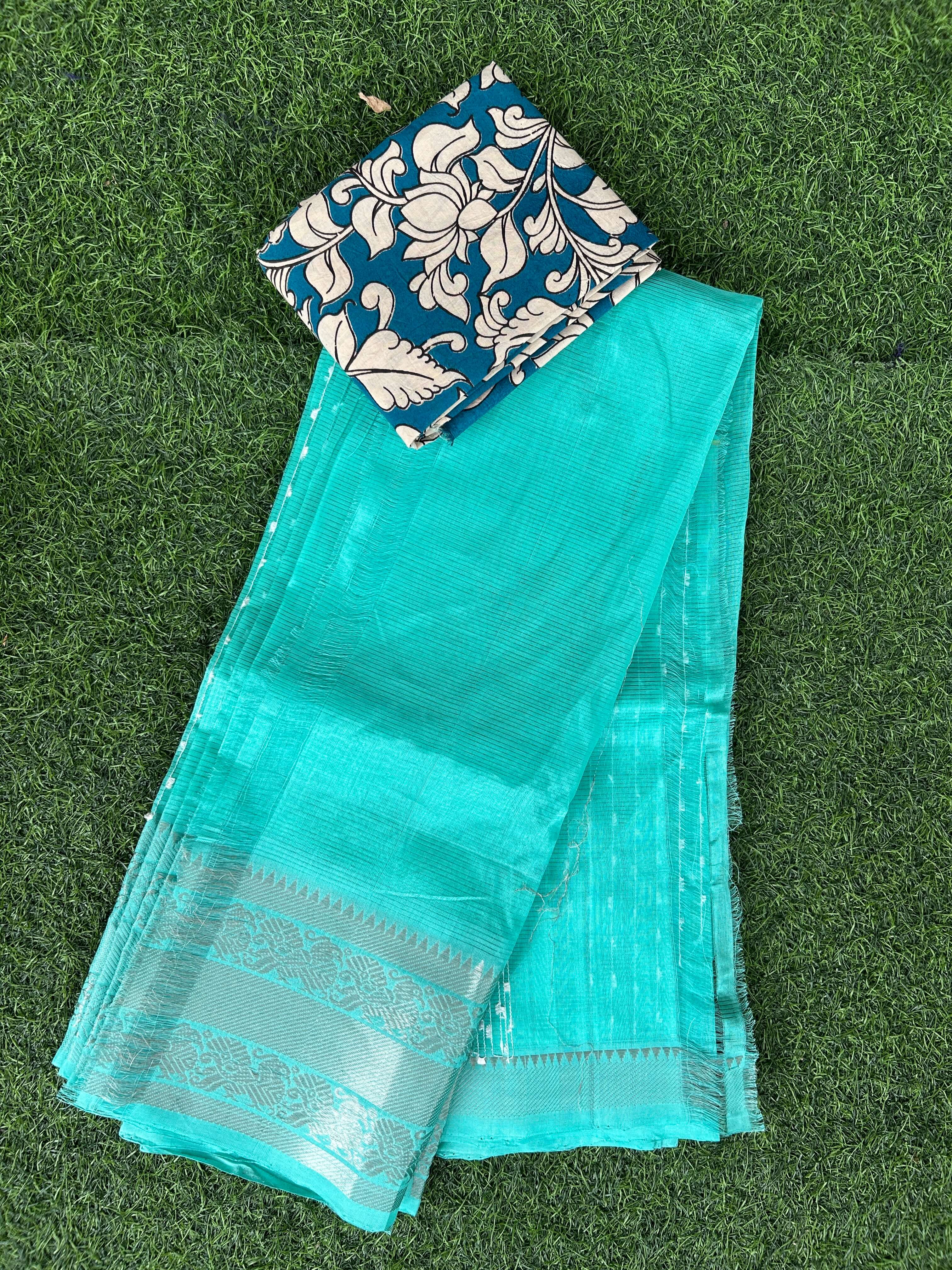 Handloom Mangalagiri Pattu Saree - HMS-M017