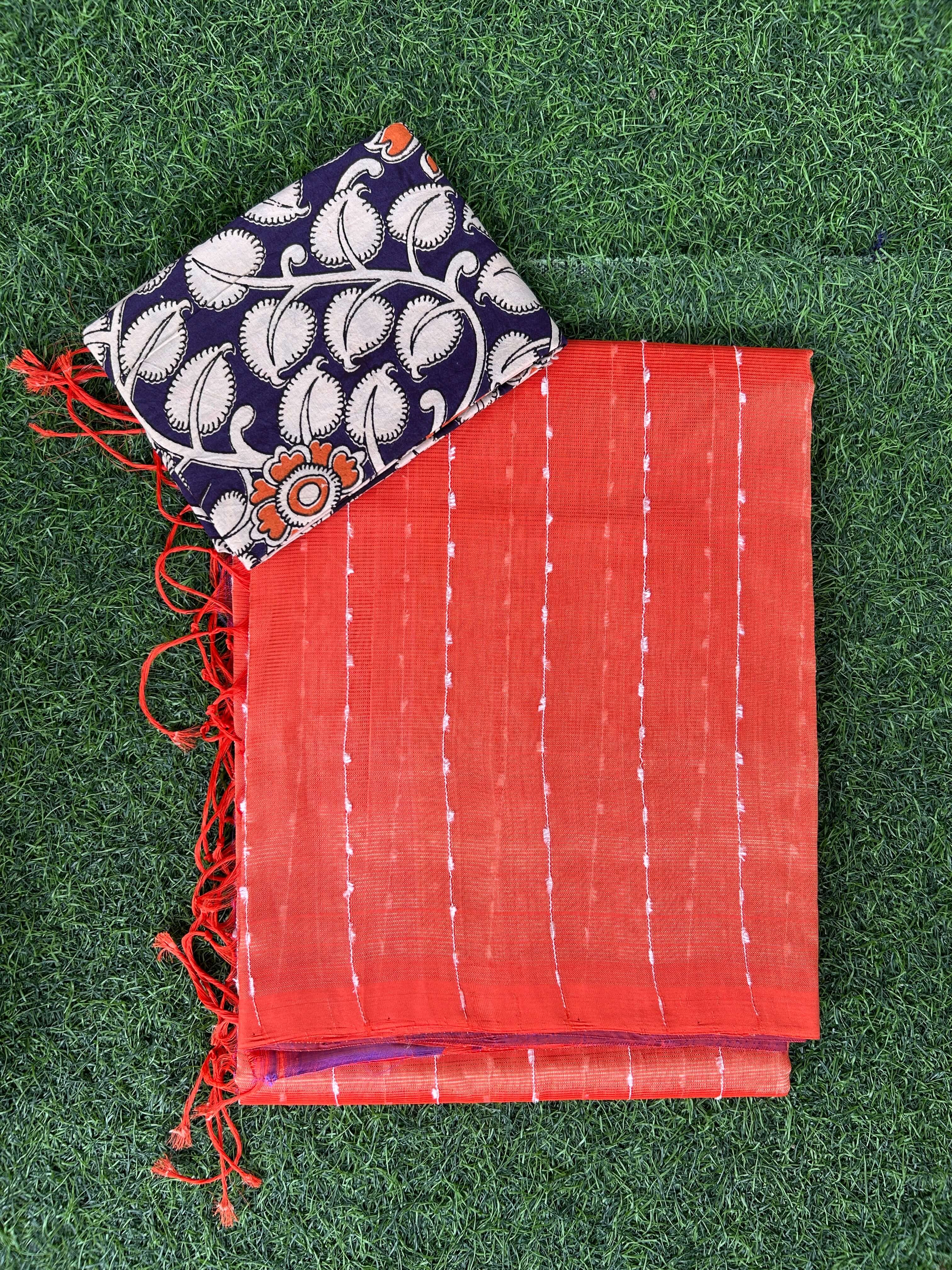 Handloom Mangalagiri Pattu Saree - HMS-M016