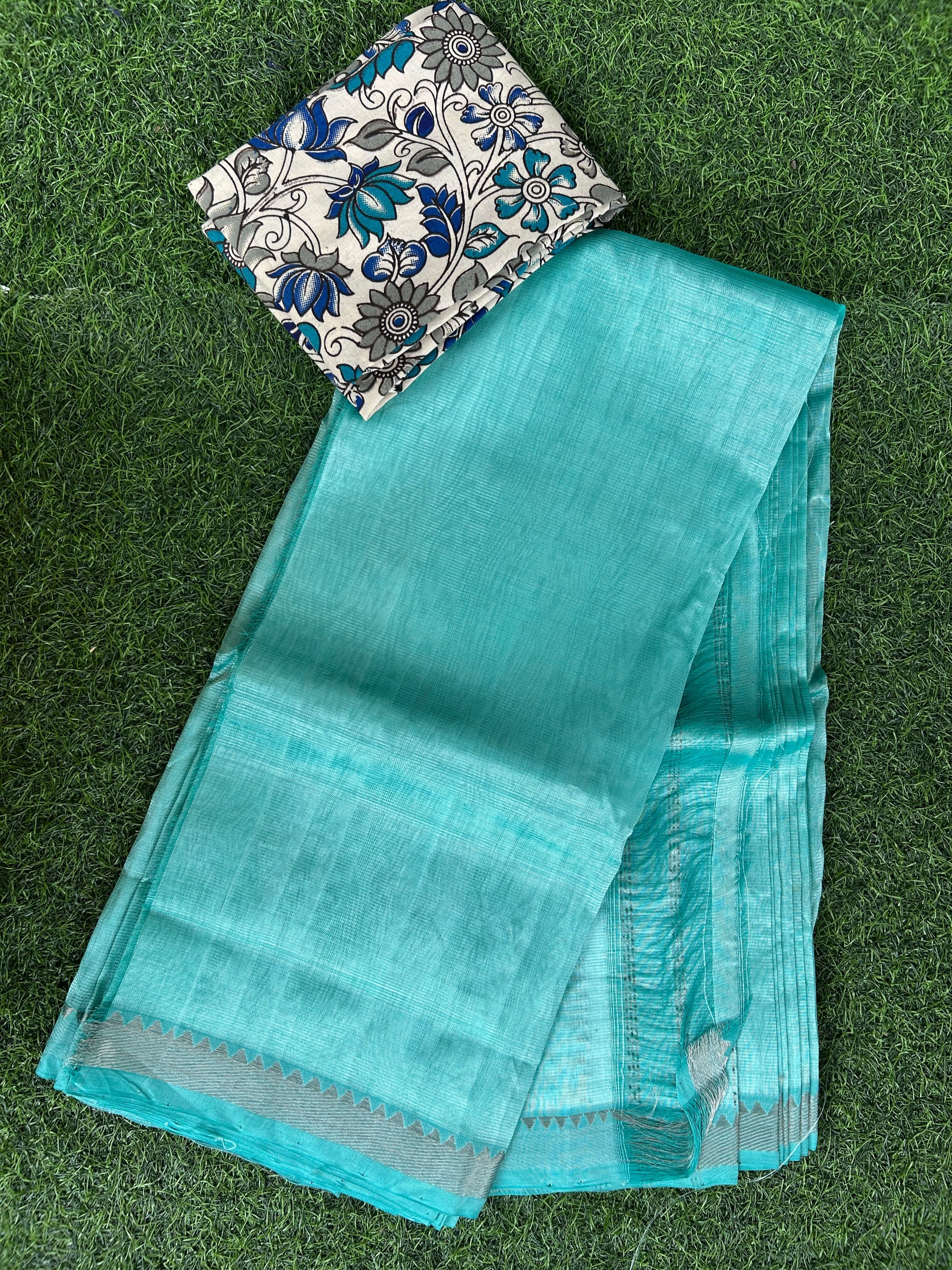Handloom Mangalagiri Pattu Saree - HMS-M012