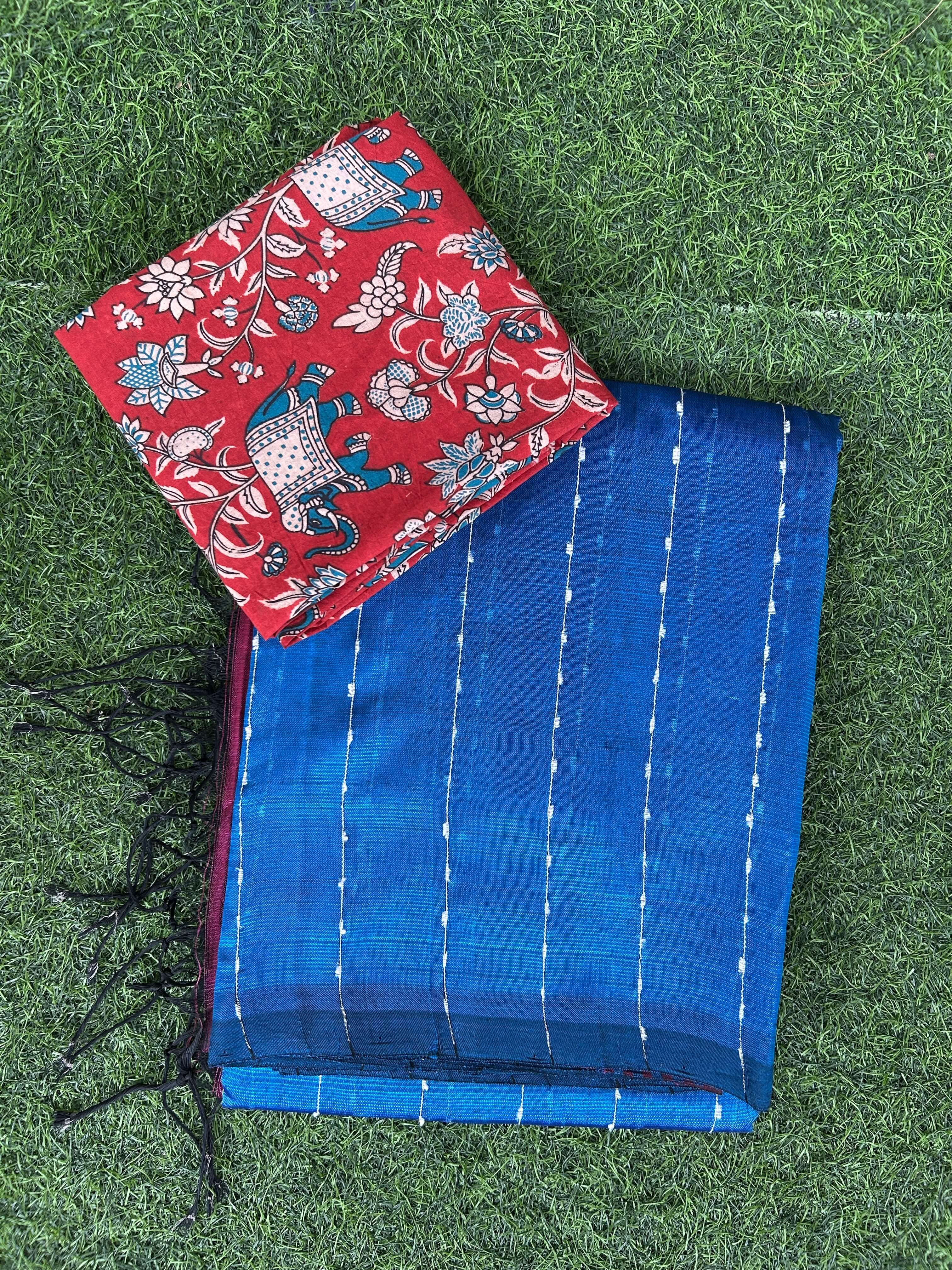 Handloom Mangalagiri Pattu Saree - HMS-M014