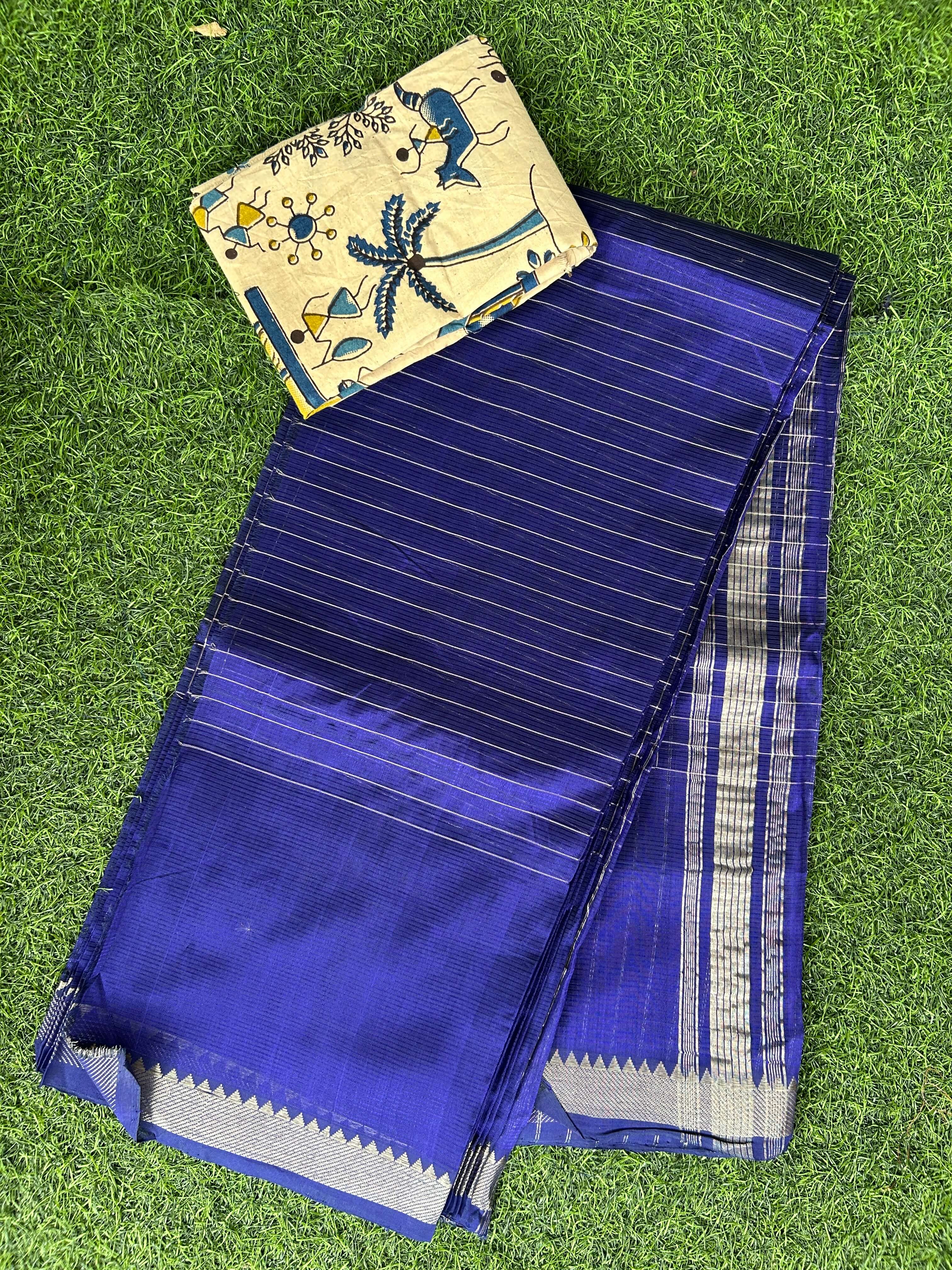 Handloom Mangalagiri Pattu Saree - HMS-M007