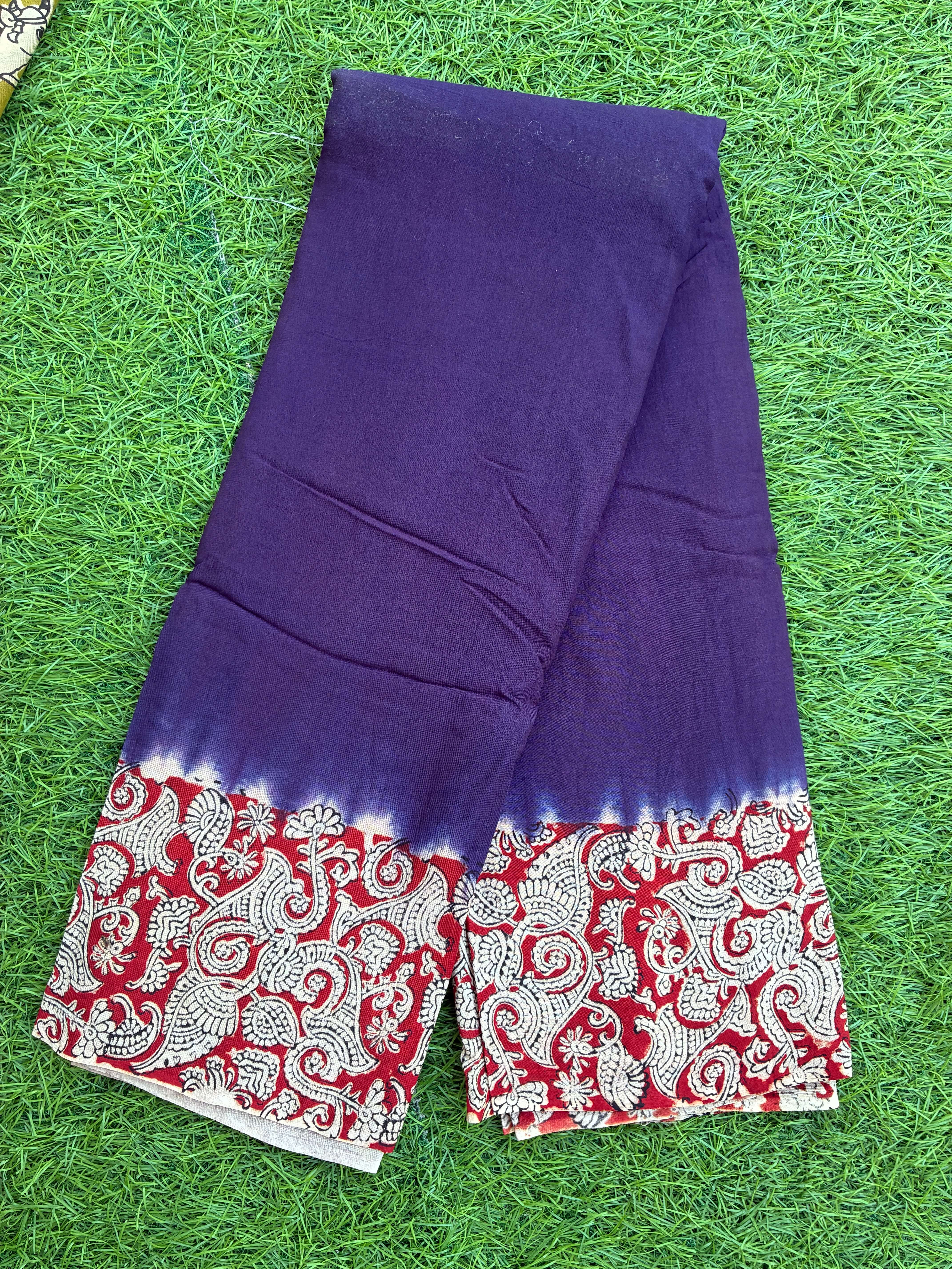 Tie & Dye Kalamkari Chenuri Silk Sarees – KHBTD-M123