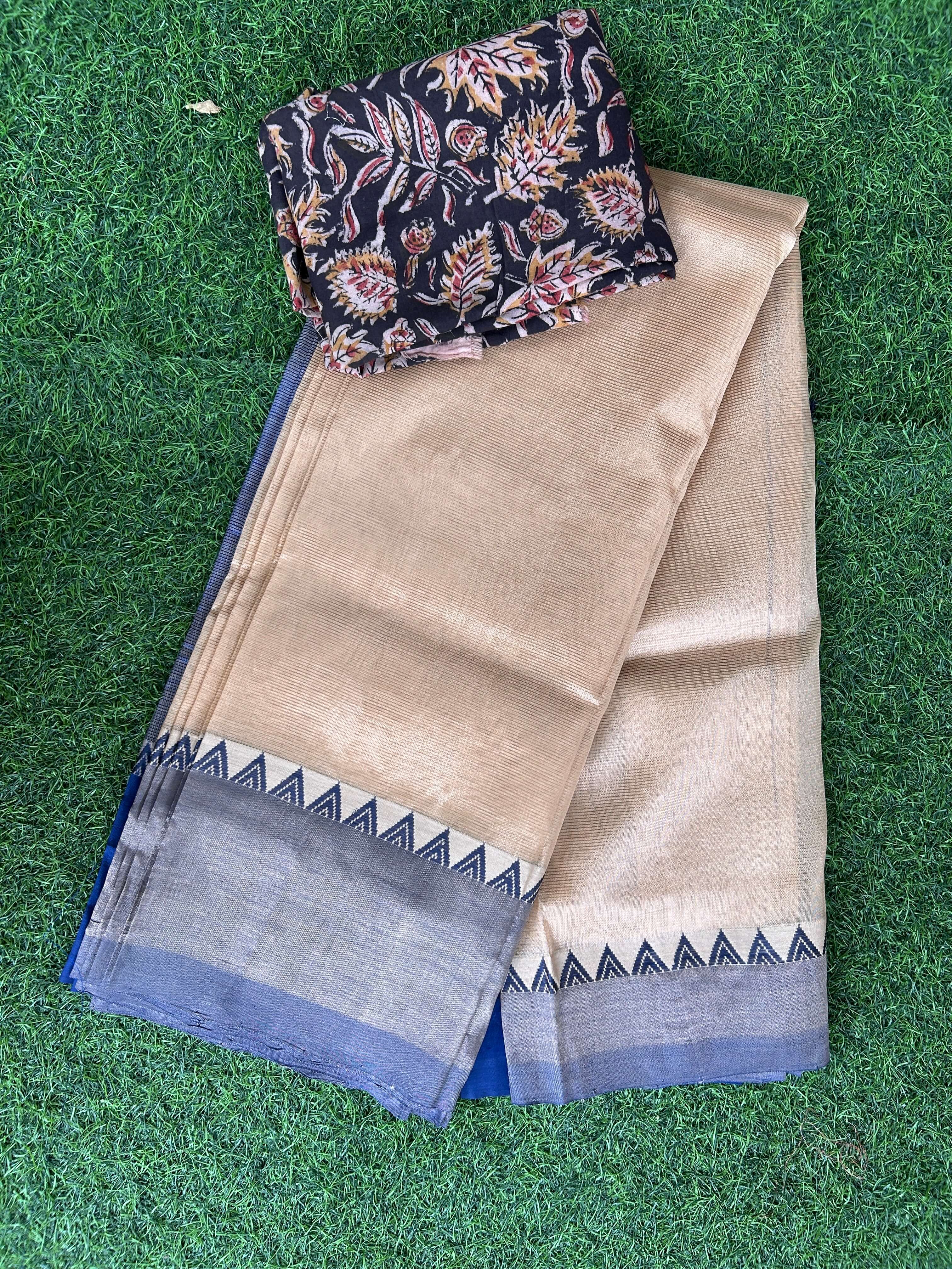 Handloom Mangalagiri Pattu Saree - HMS-M011