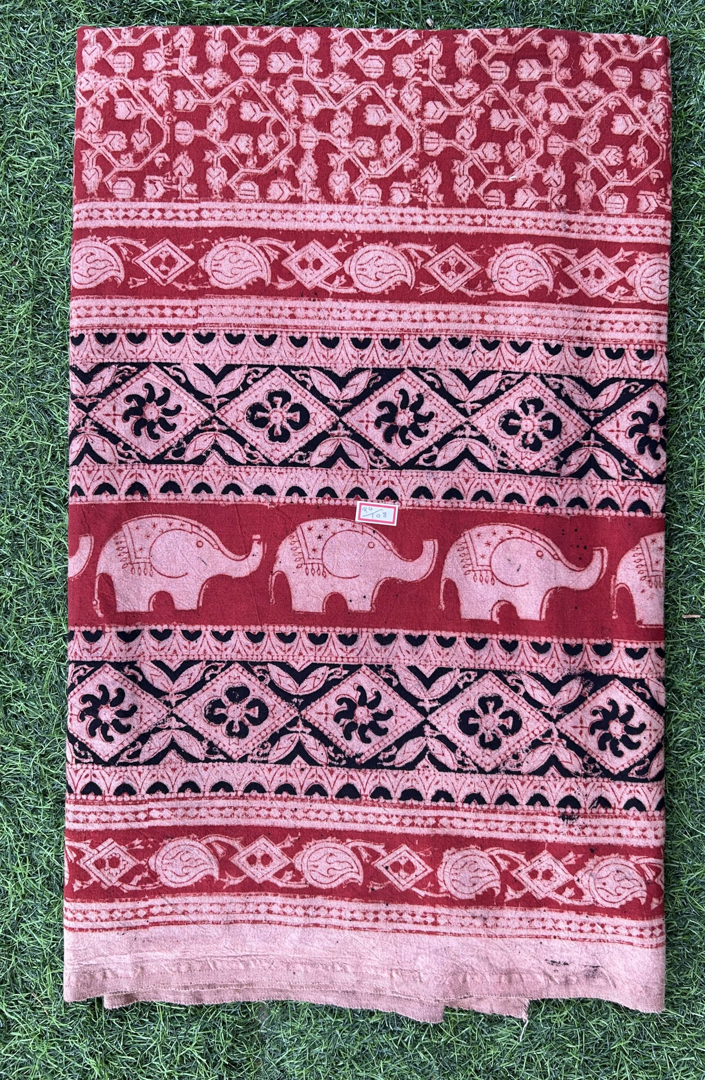 Kalamkari Block Printed Cotton Bed Sheets - KBS044(90*108)