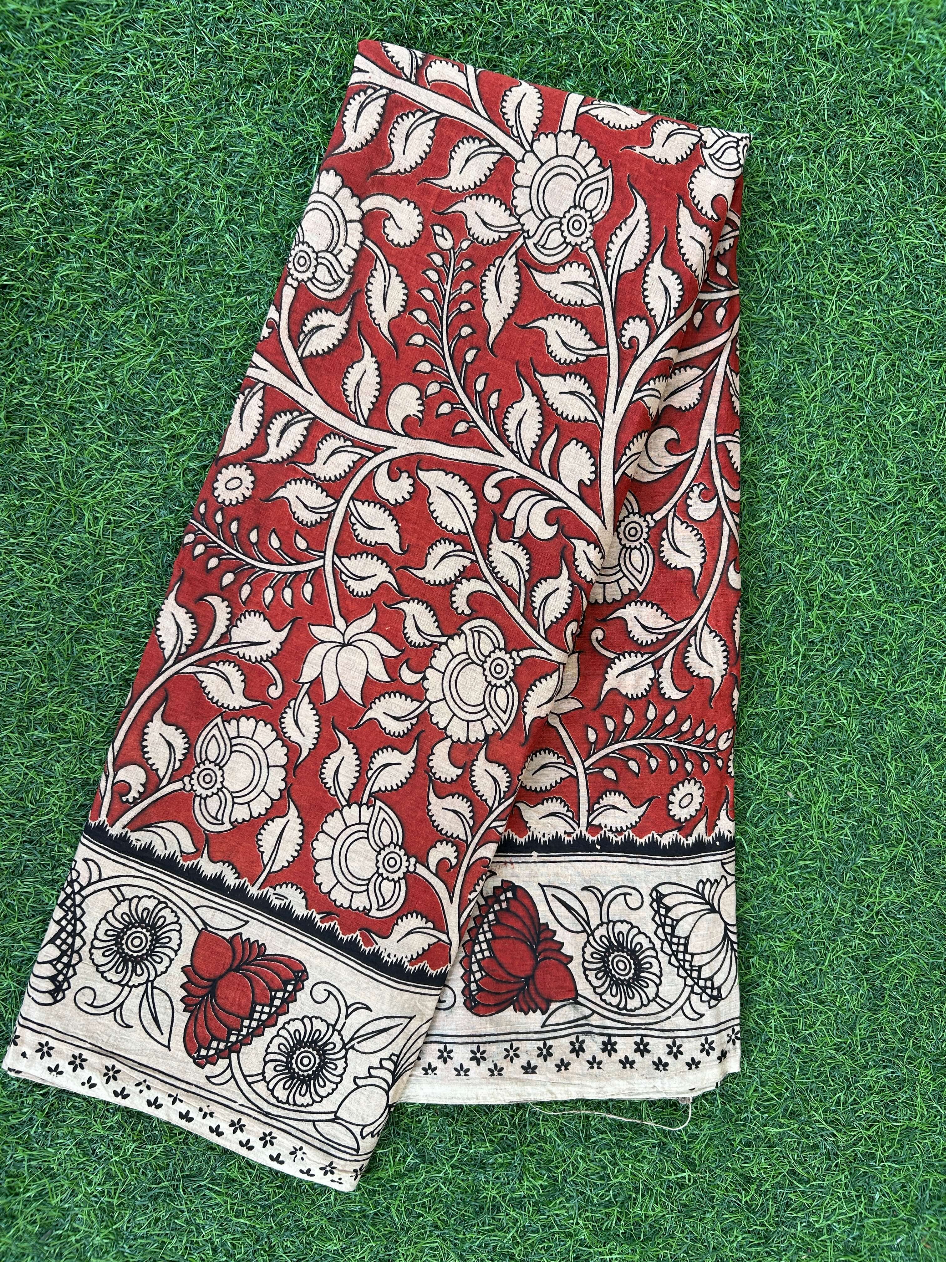 Kalamkari Cotton Saree – KCS-M681