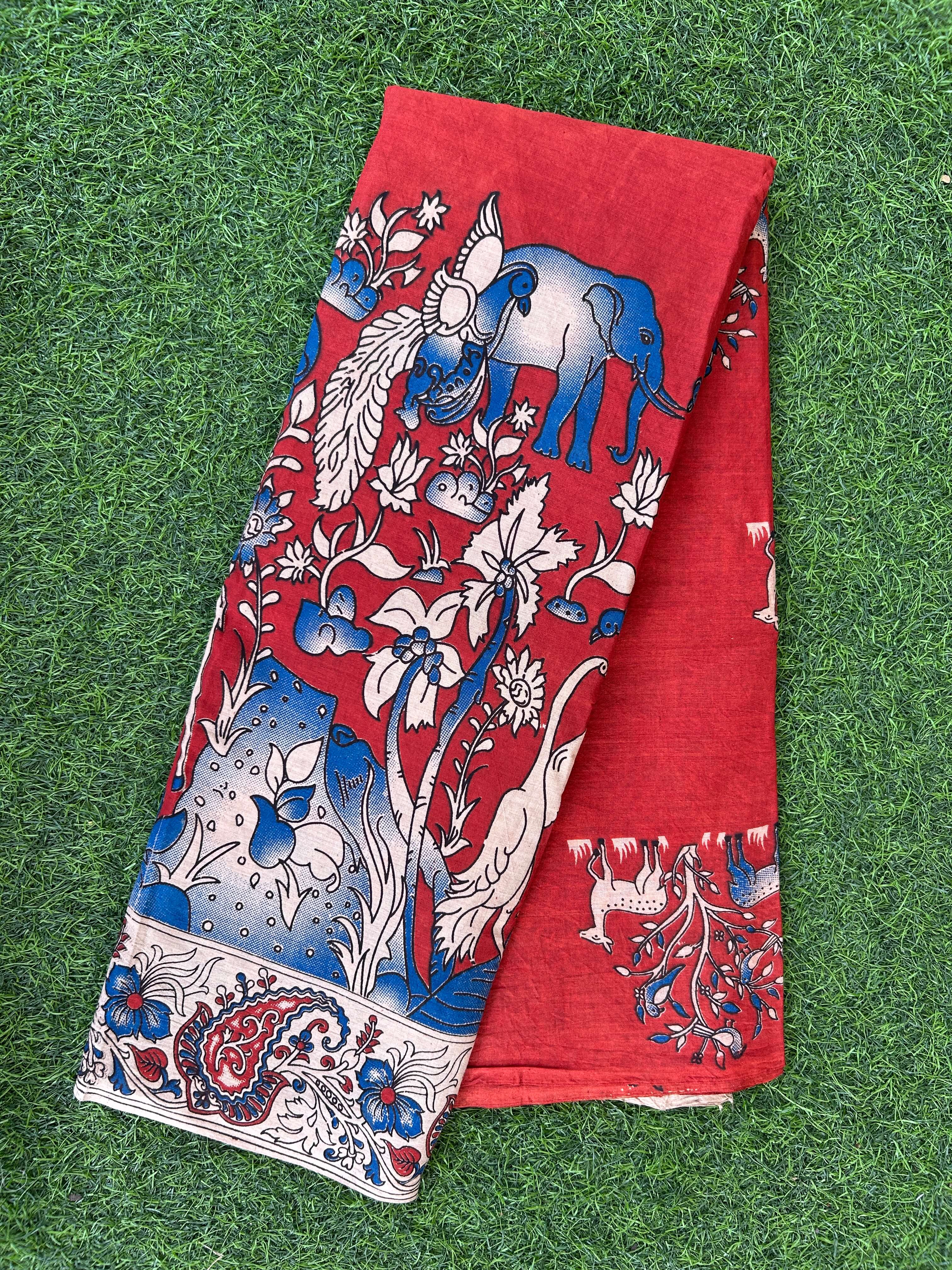 Kalamkari Cotton Saree – KCS-M674