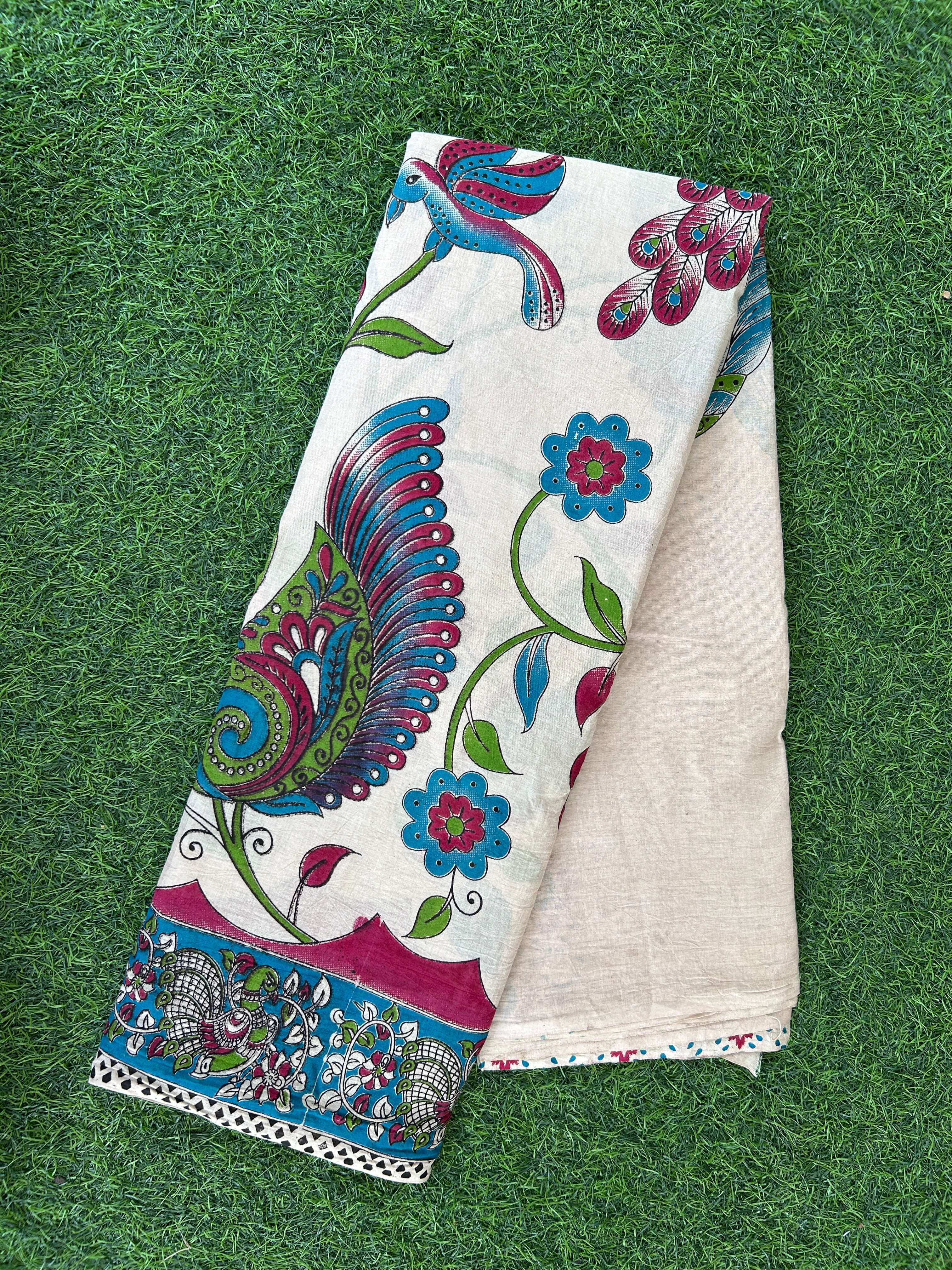 Kalamkari Cotton Saree – KCS-M675