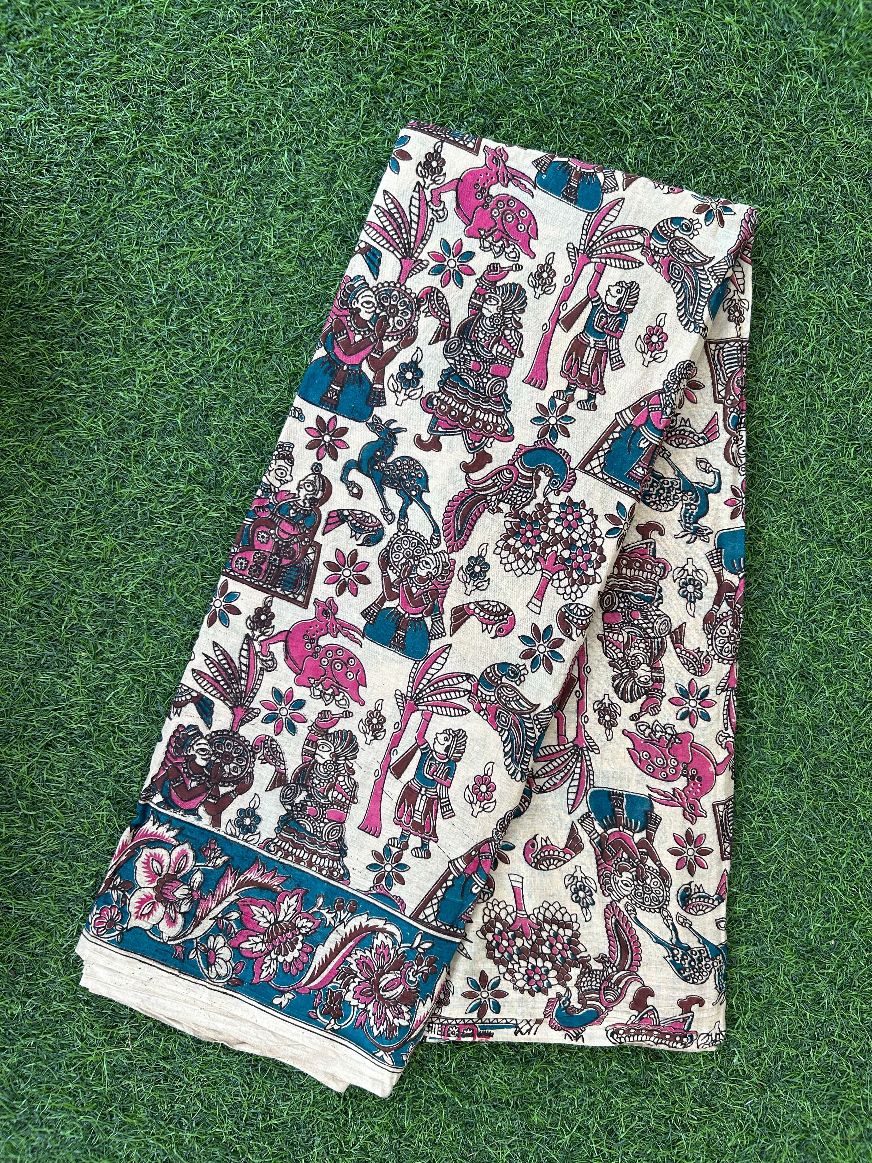 Kalamkari Cotton Saree – KCS-M672