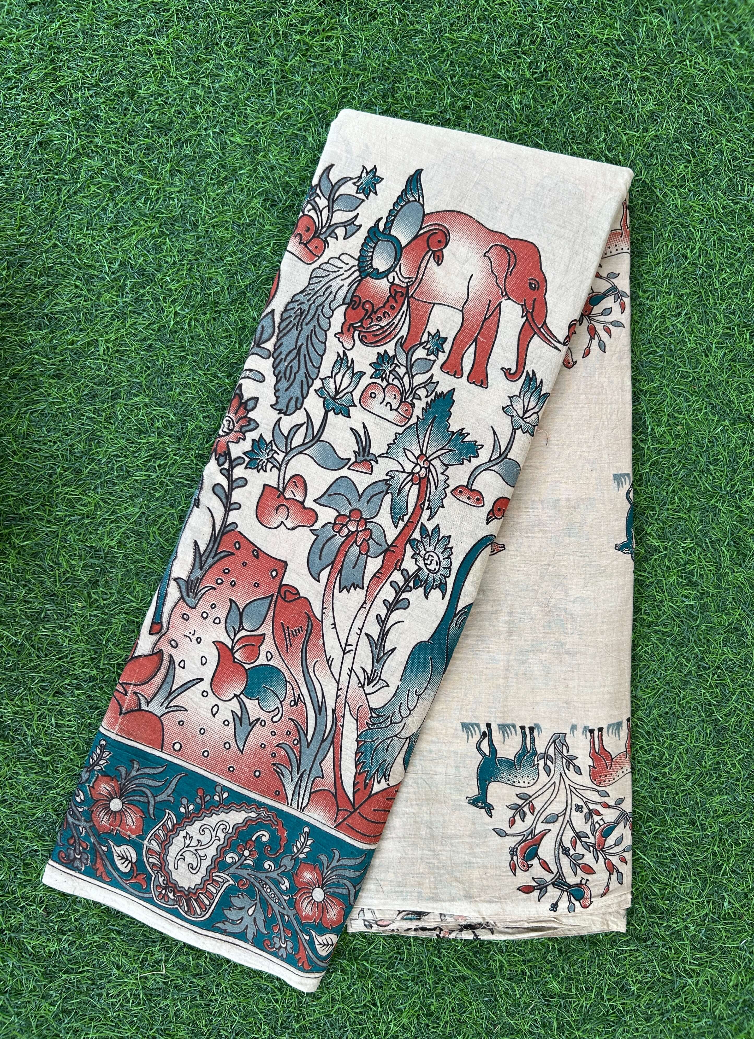 Kalamkari Cotton Saree – KCS-M673