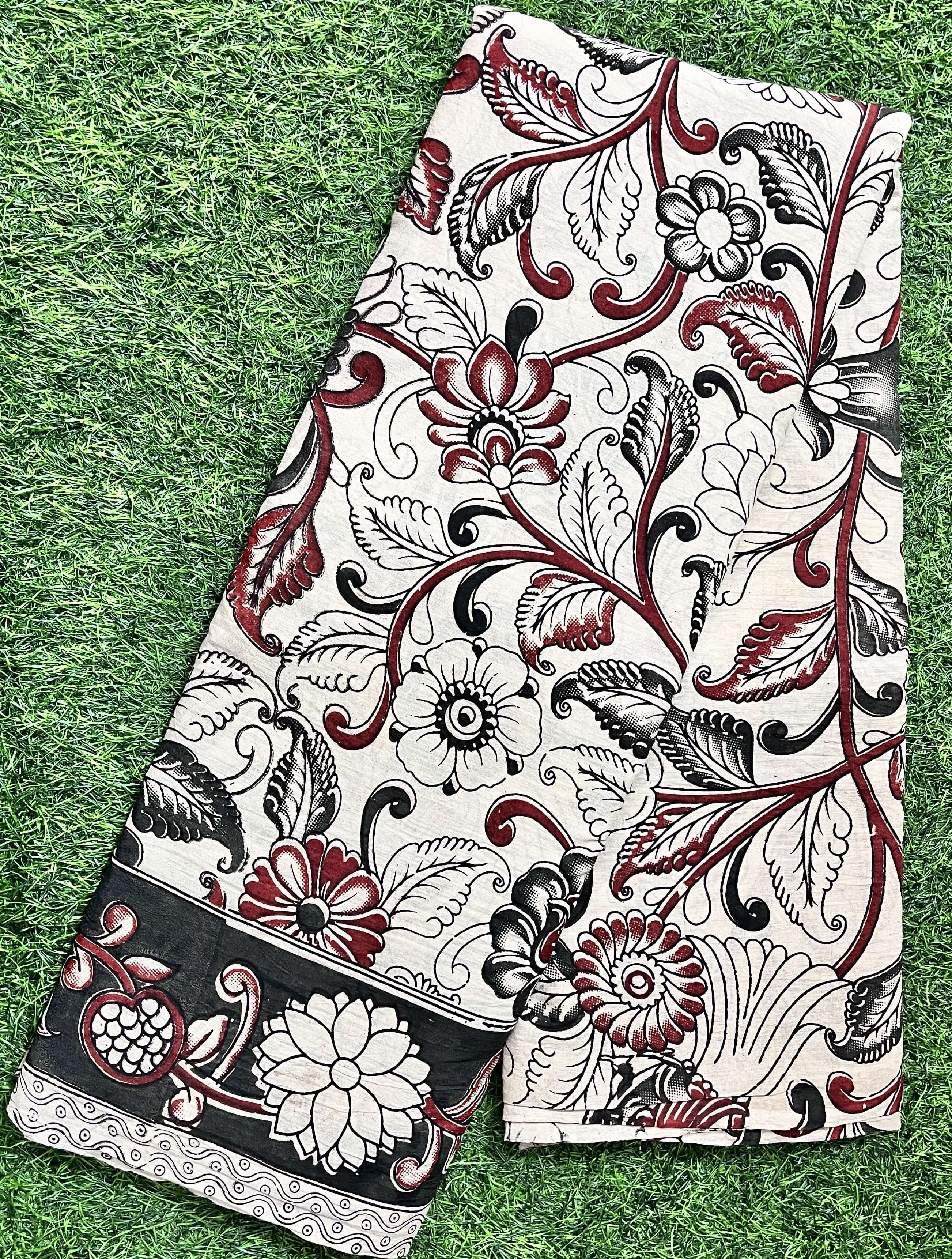 Kalamkari Cotton Saree – KCS-M593