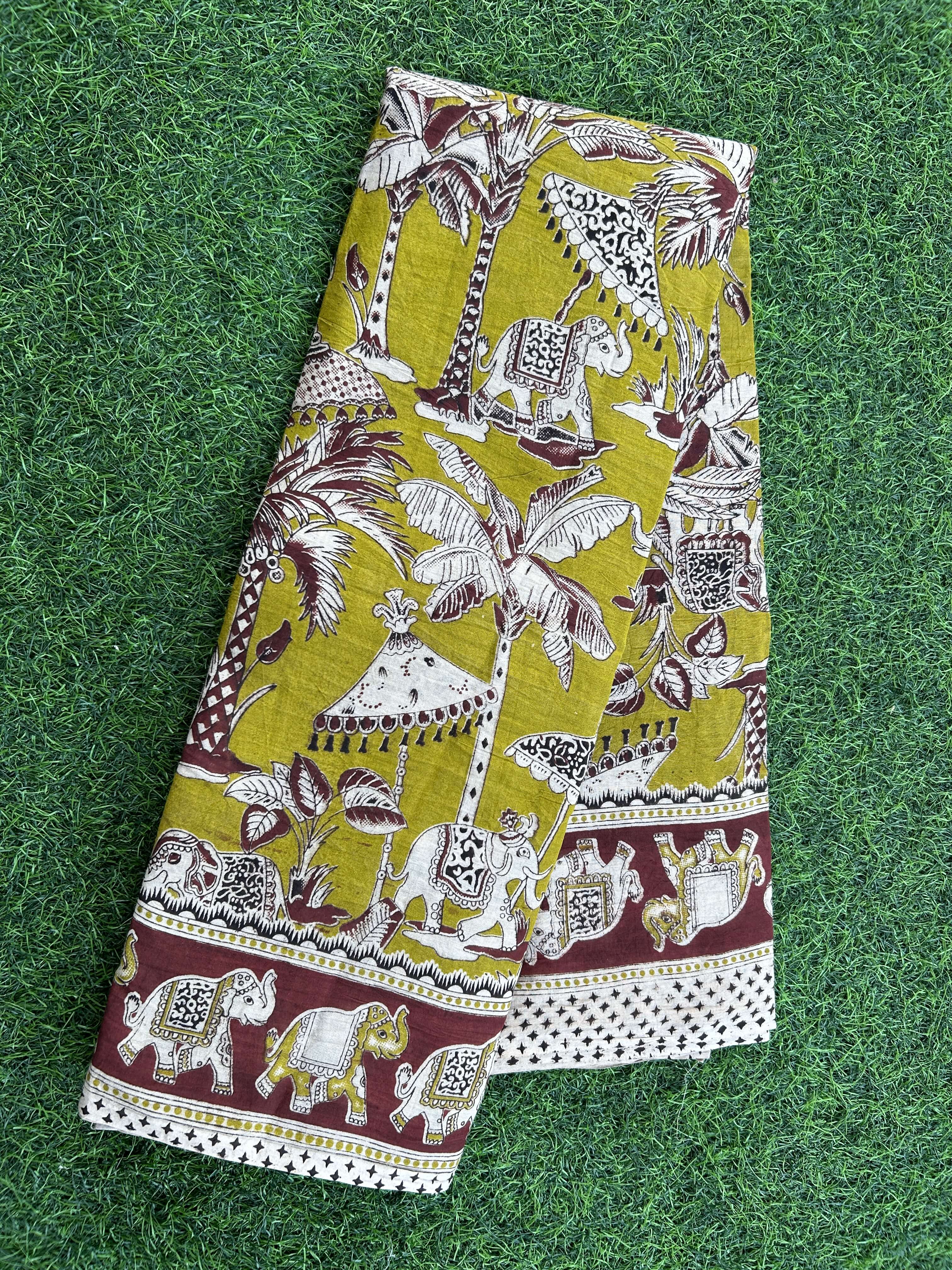Kalamkari Cotton Saree – KCS-M689