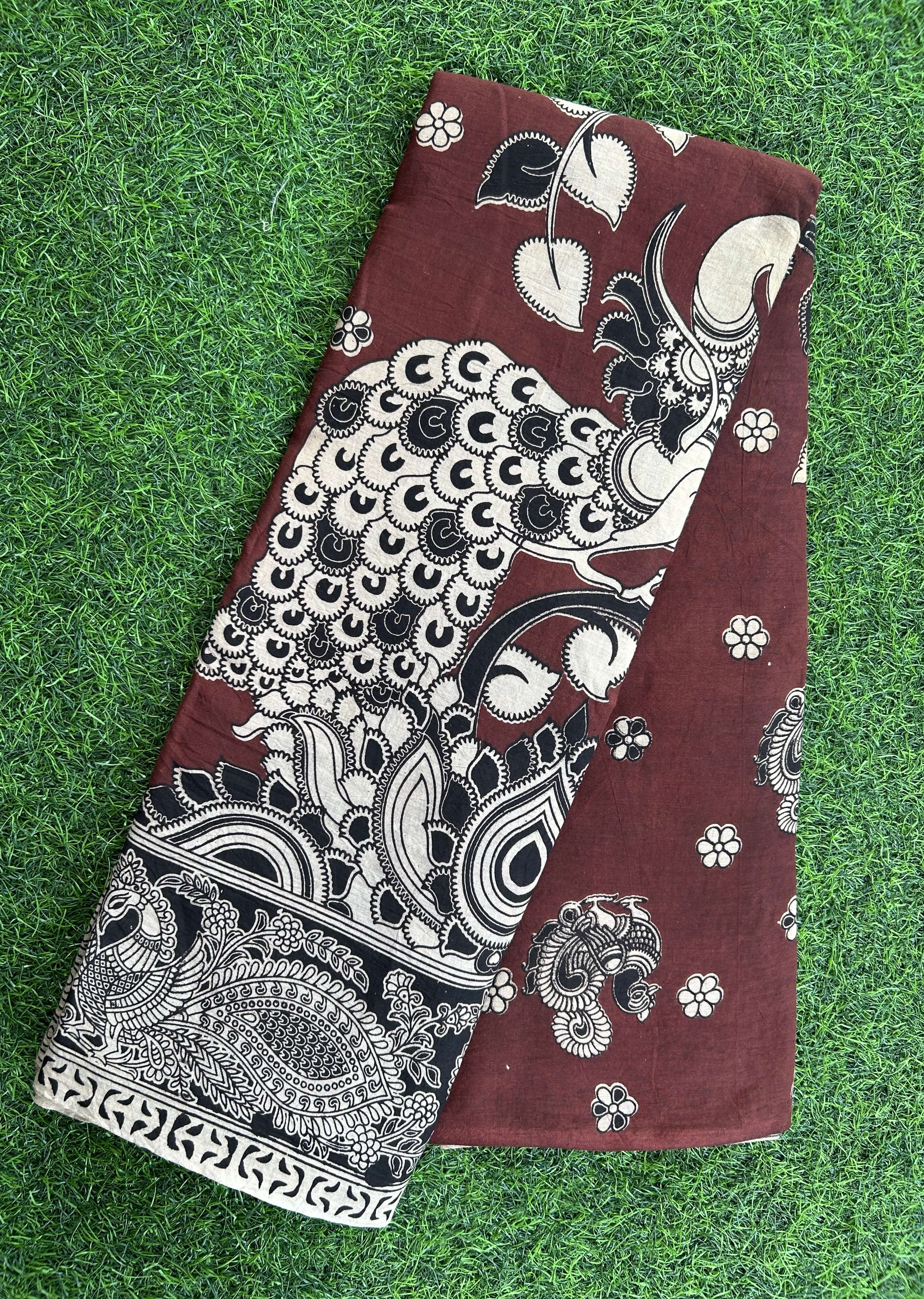 Kalamkari Cotton Saree – KCS-M702