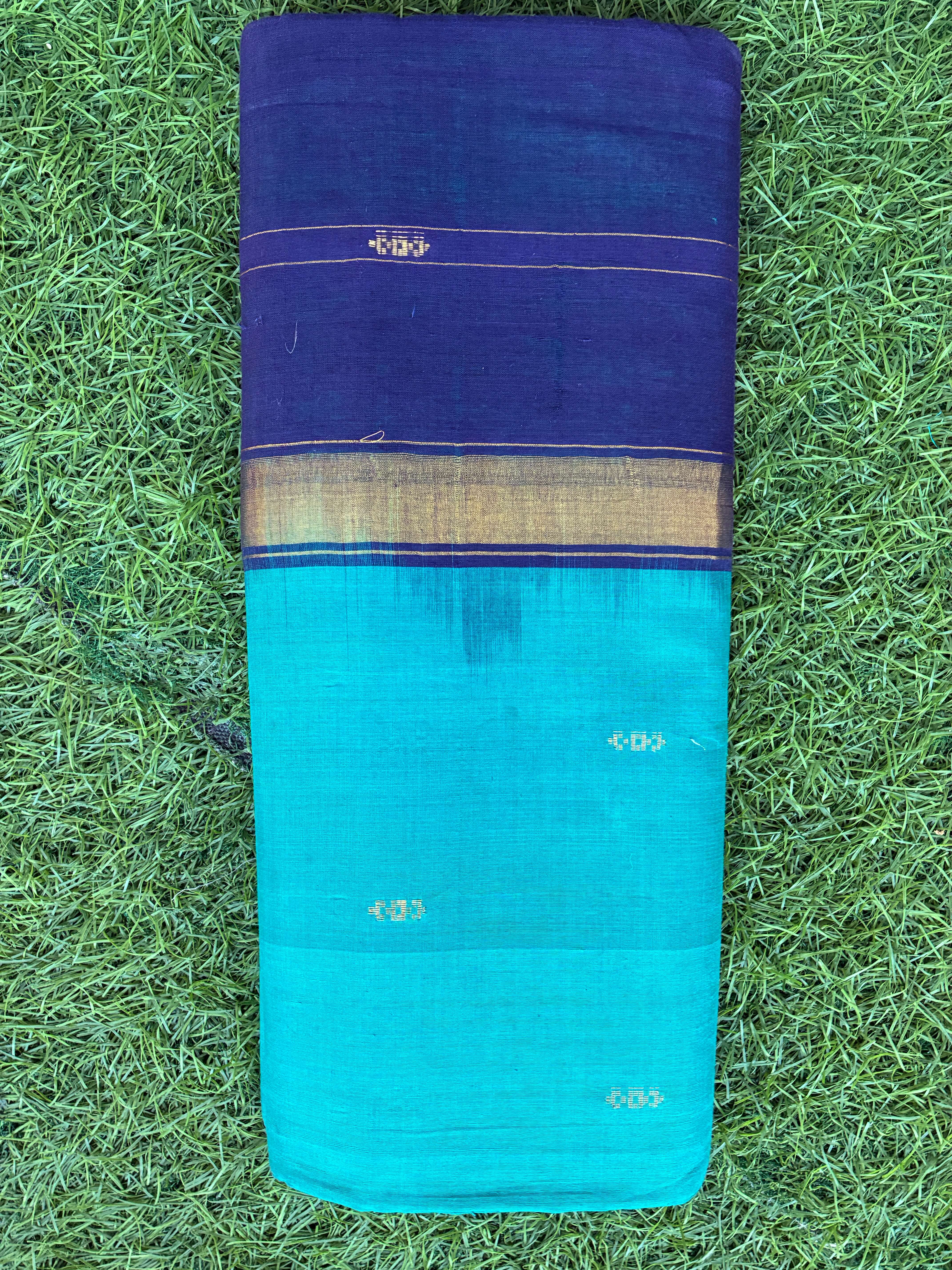 Pure Cotton Handloom Saree – 9 Yards-HS9-002