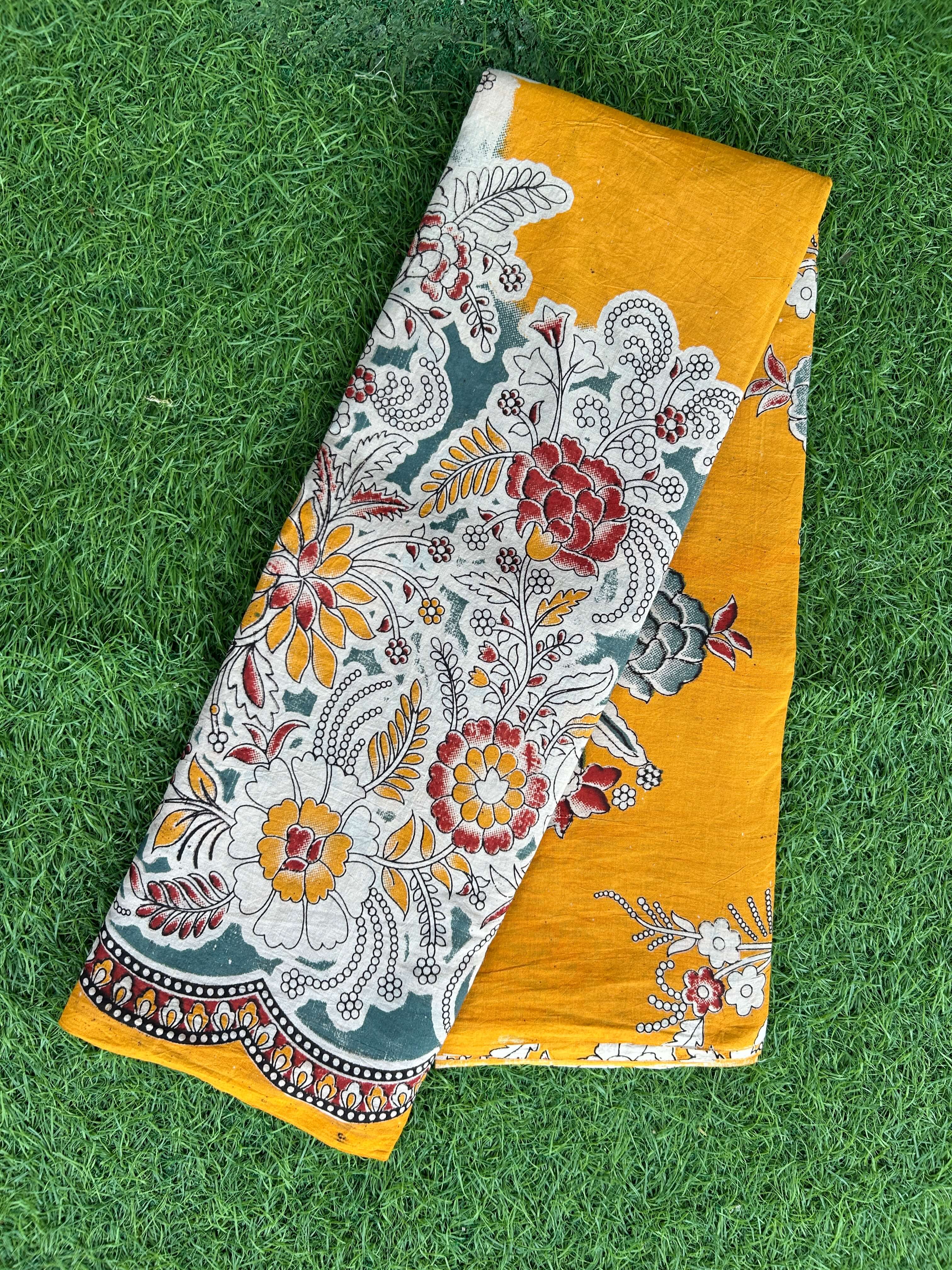 Kalamkari Cotton Saree – KCS-M703