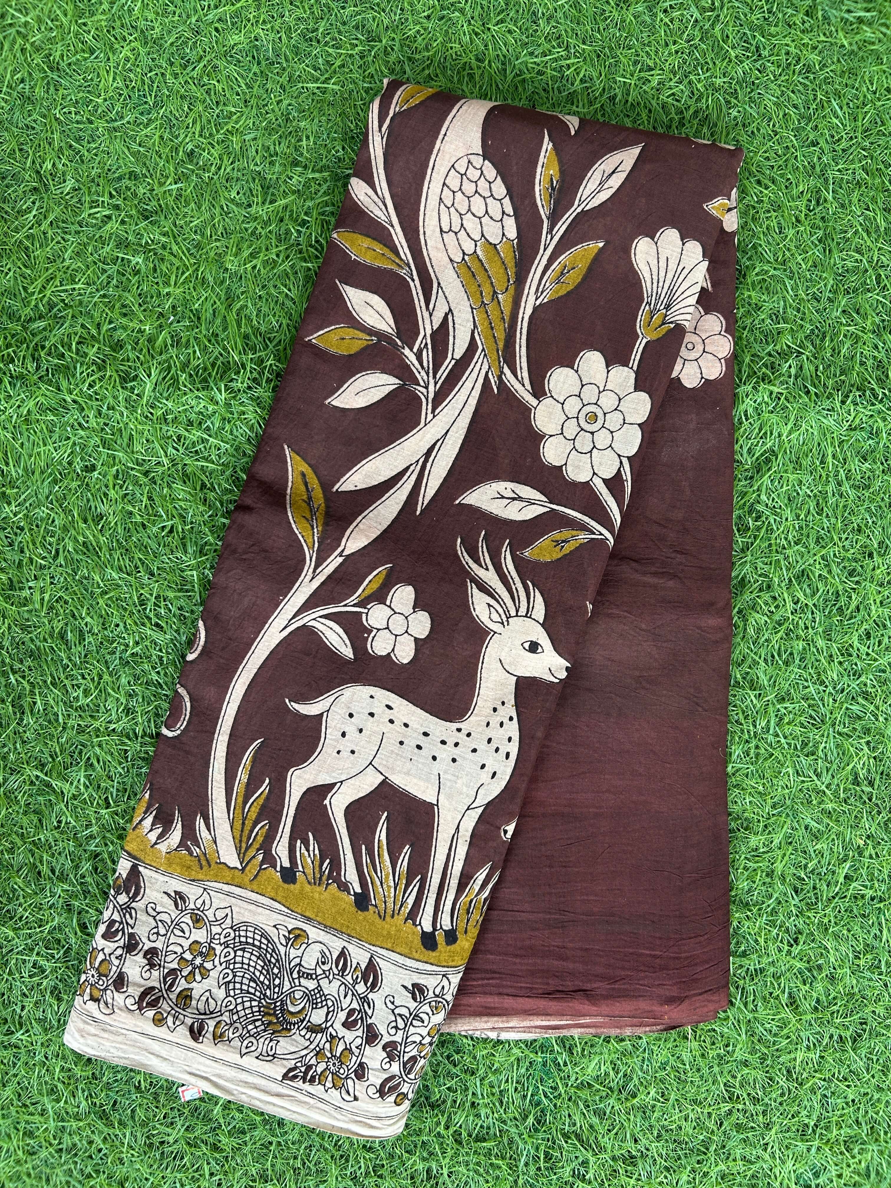 Kalamkari Cotton Saree – KCS-M705