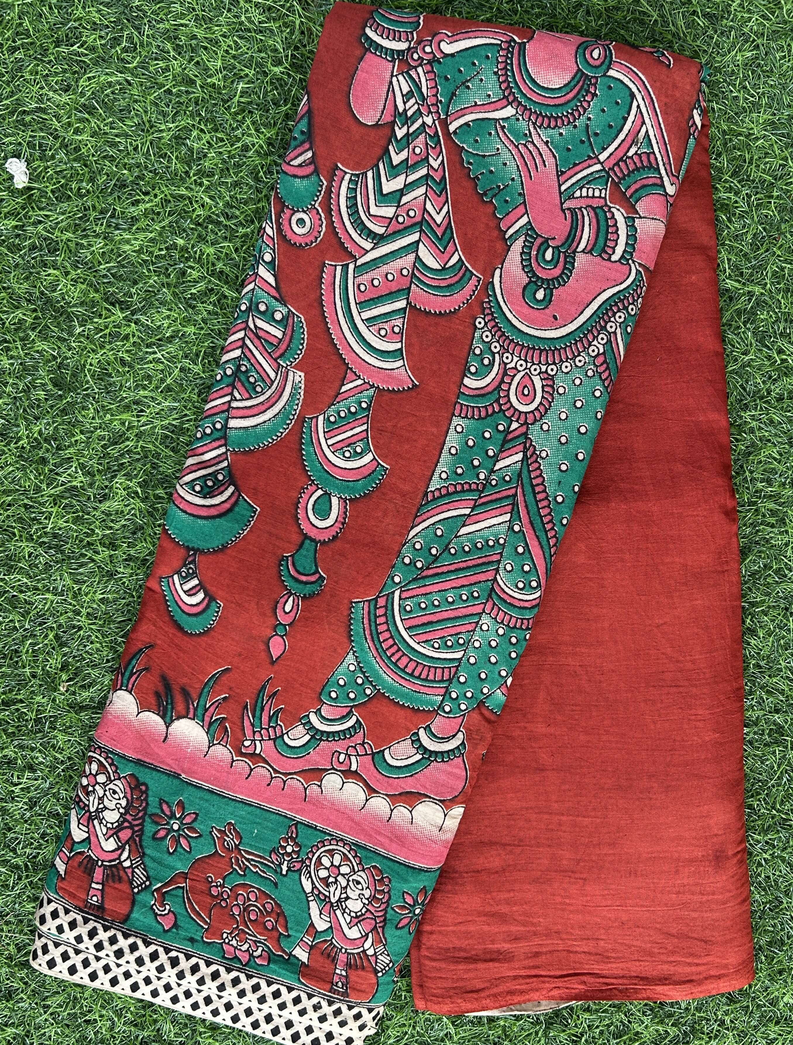 Kalamkari Cotton Saree – KCS-M577