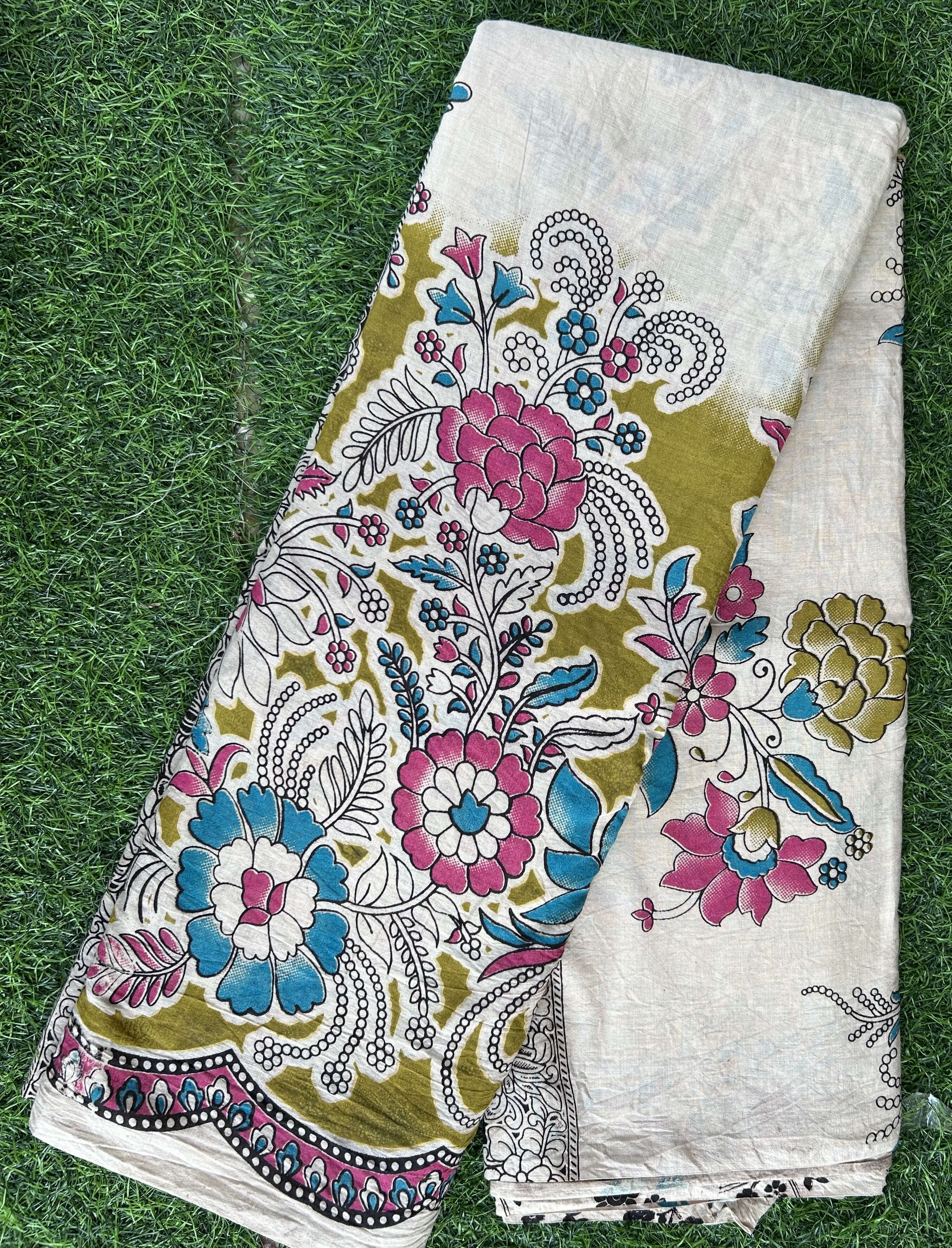 Kalamkari Cotton Saree – KCS-M578