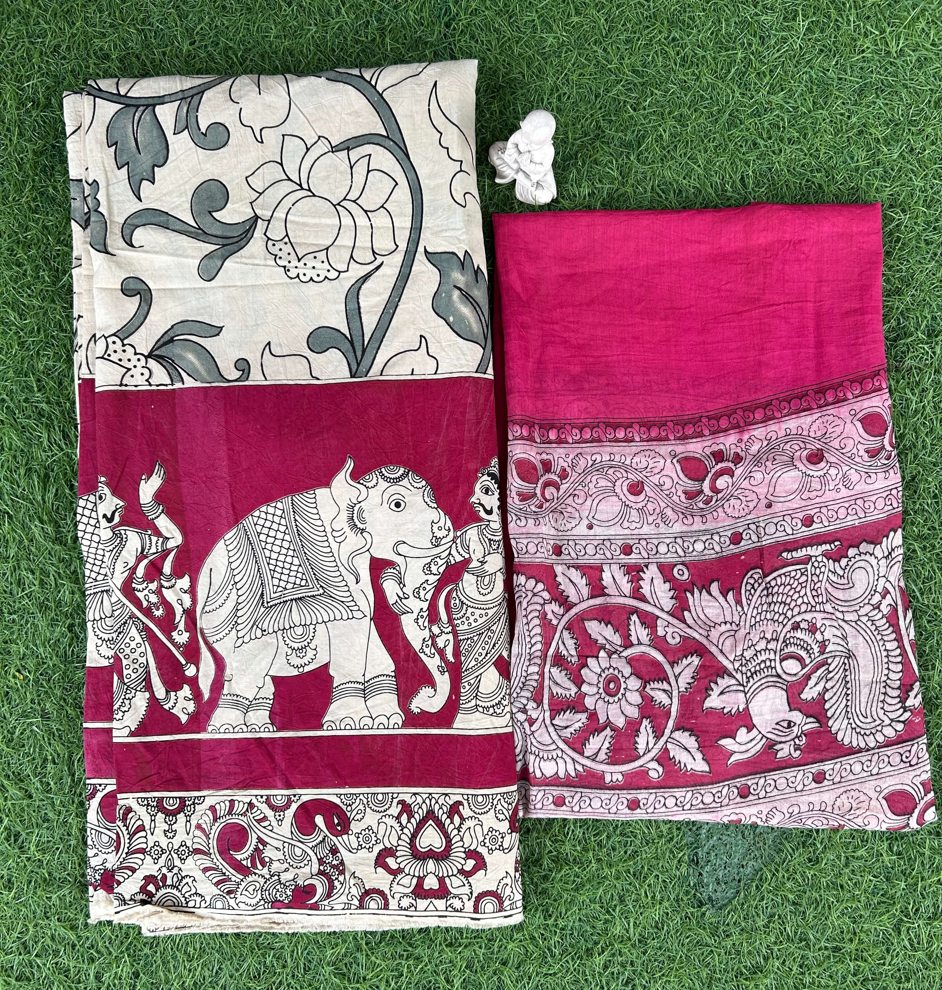 Kalamkari 2-Piece Dress Set – Top & Dupatta- SPFDD-M001