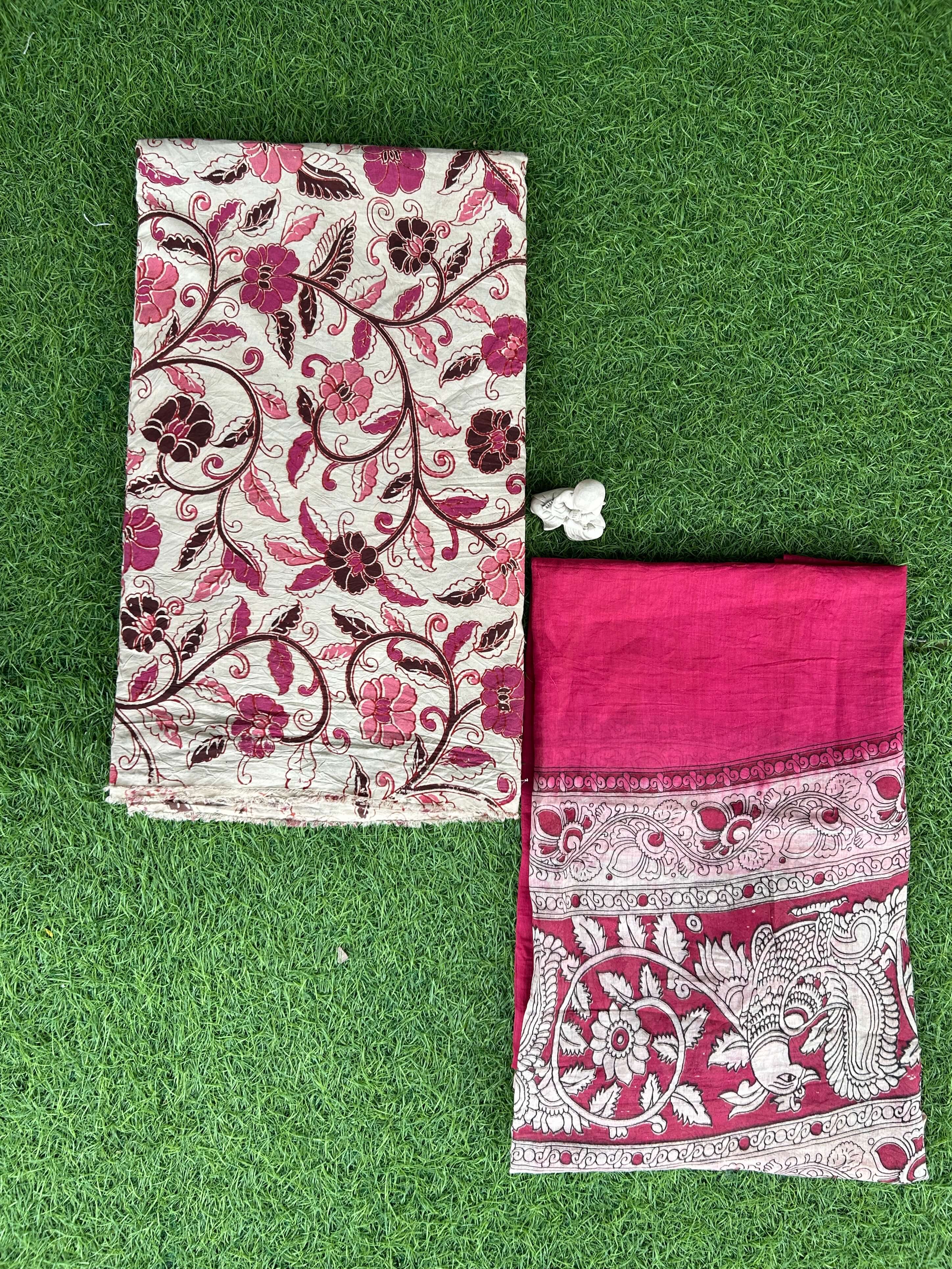 Kalamkari 2-Piece Dress Set – Top & Dupatta- SPFDD-M002