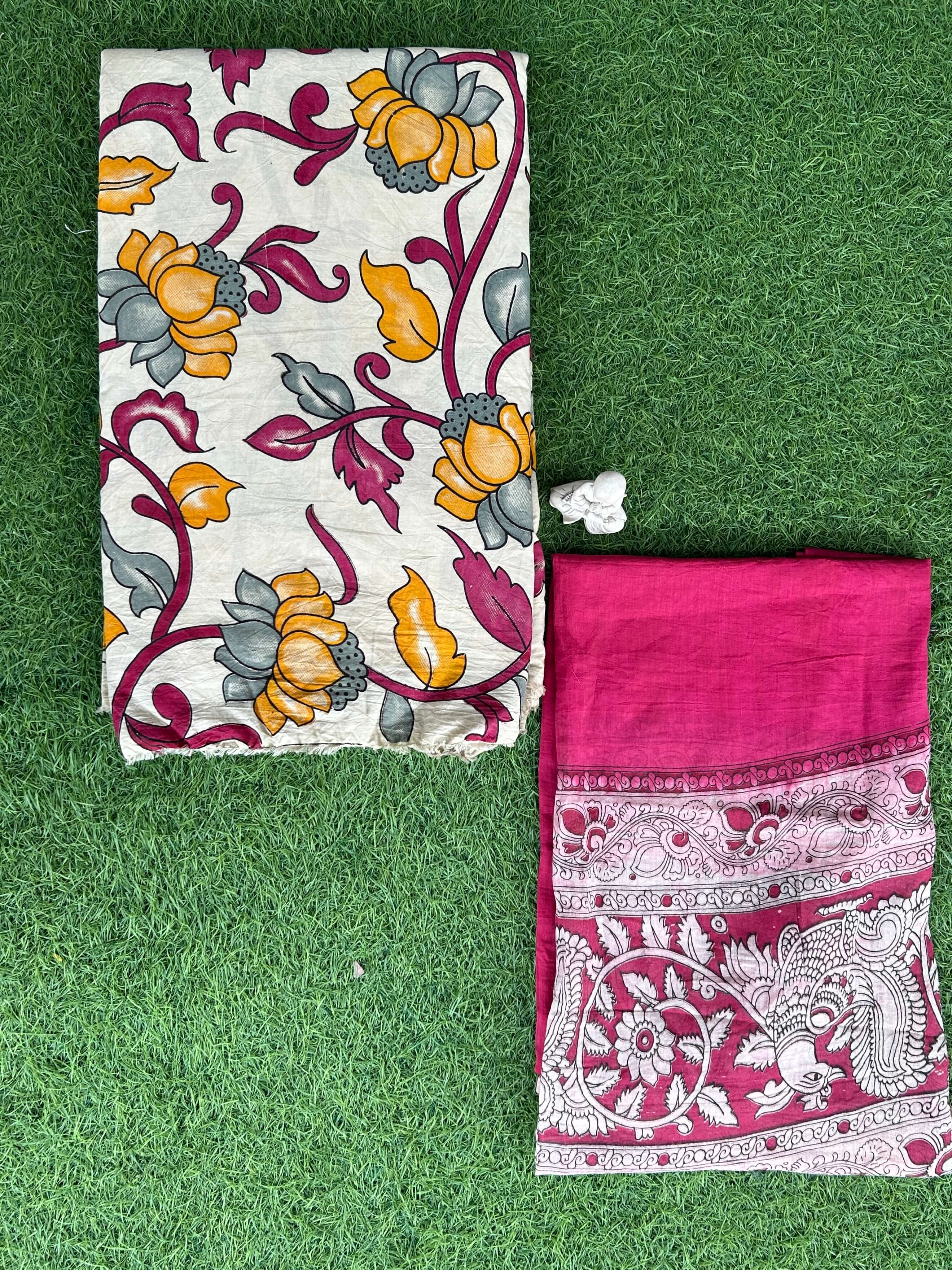 Kalamkari 2-Piece Dress Set – Top & Dupatta- SPFDD-M003