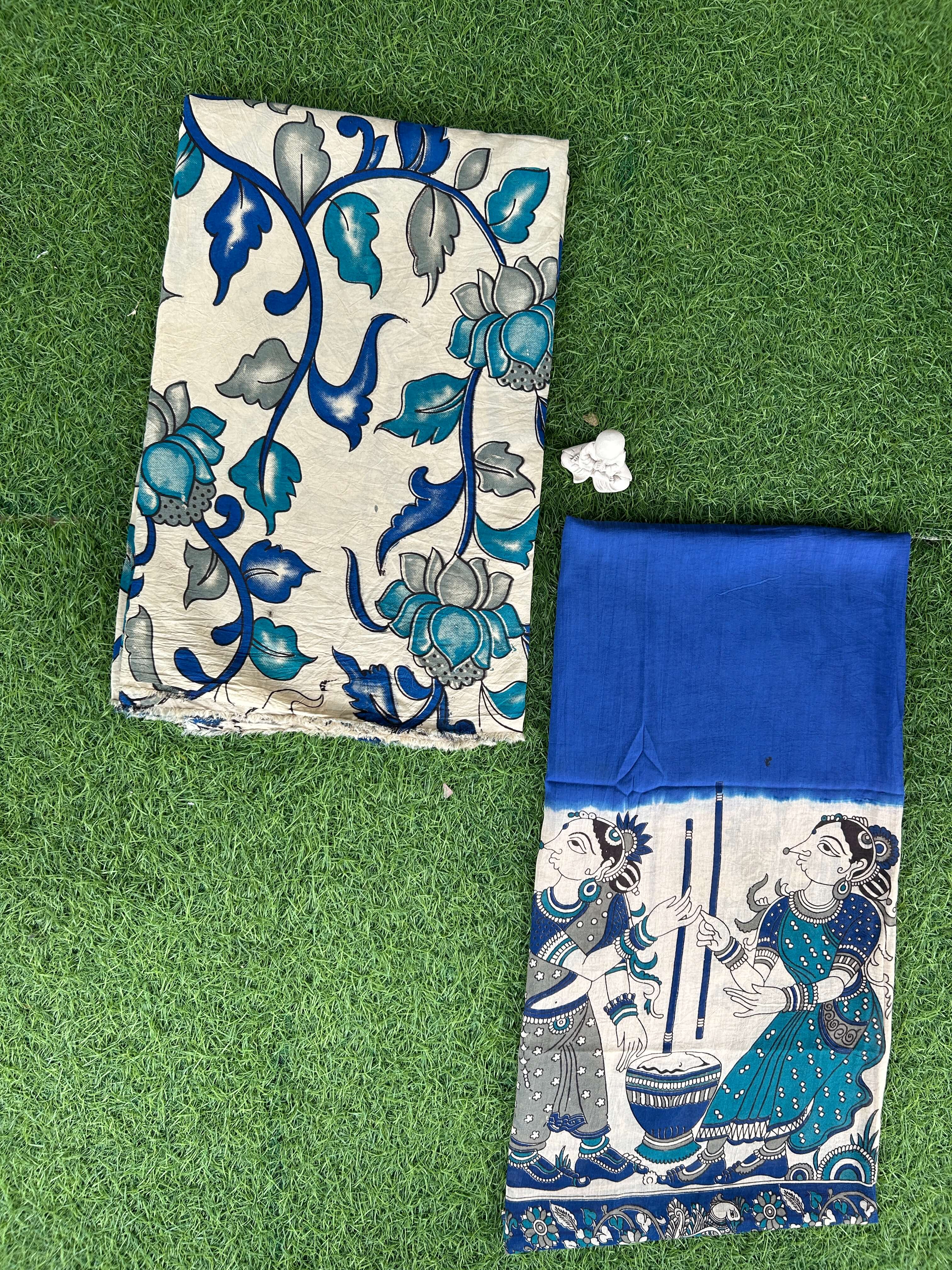 Kalamkari 2-Piece Dress Set – Top & Dupatta- SPFDD-M008