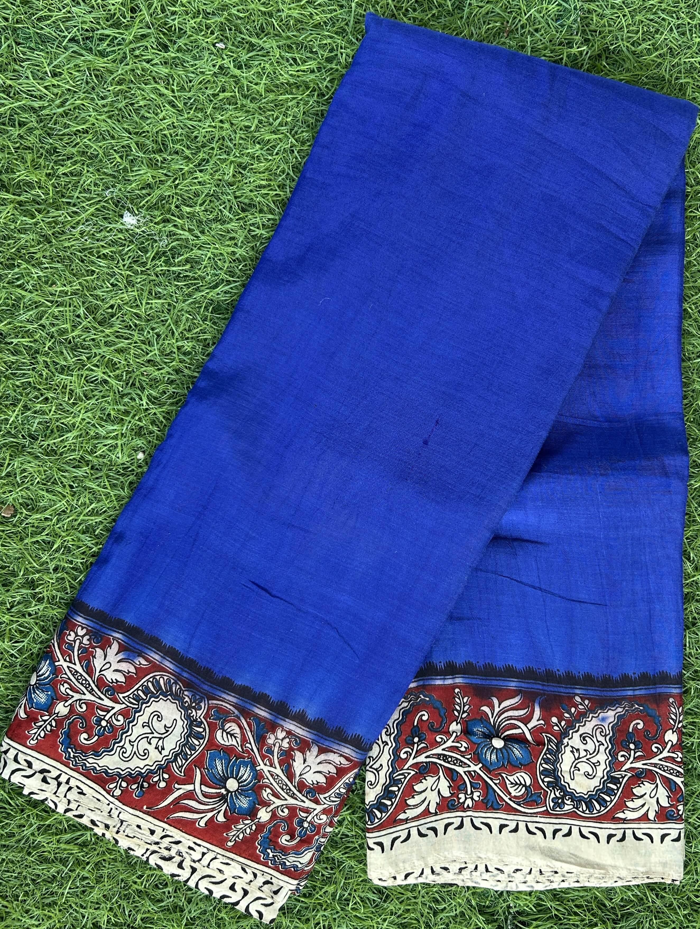 Tie & Dye Kalamkari Silk Sarees – KHBTD-M002