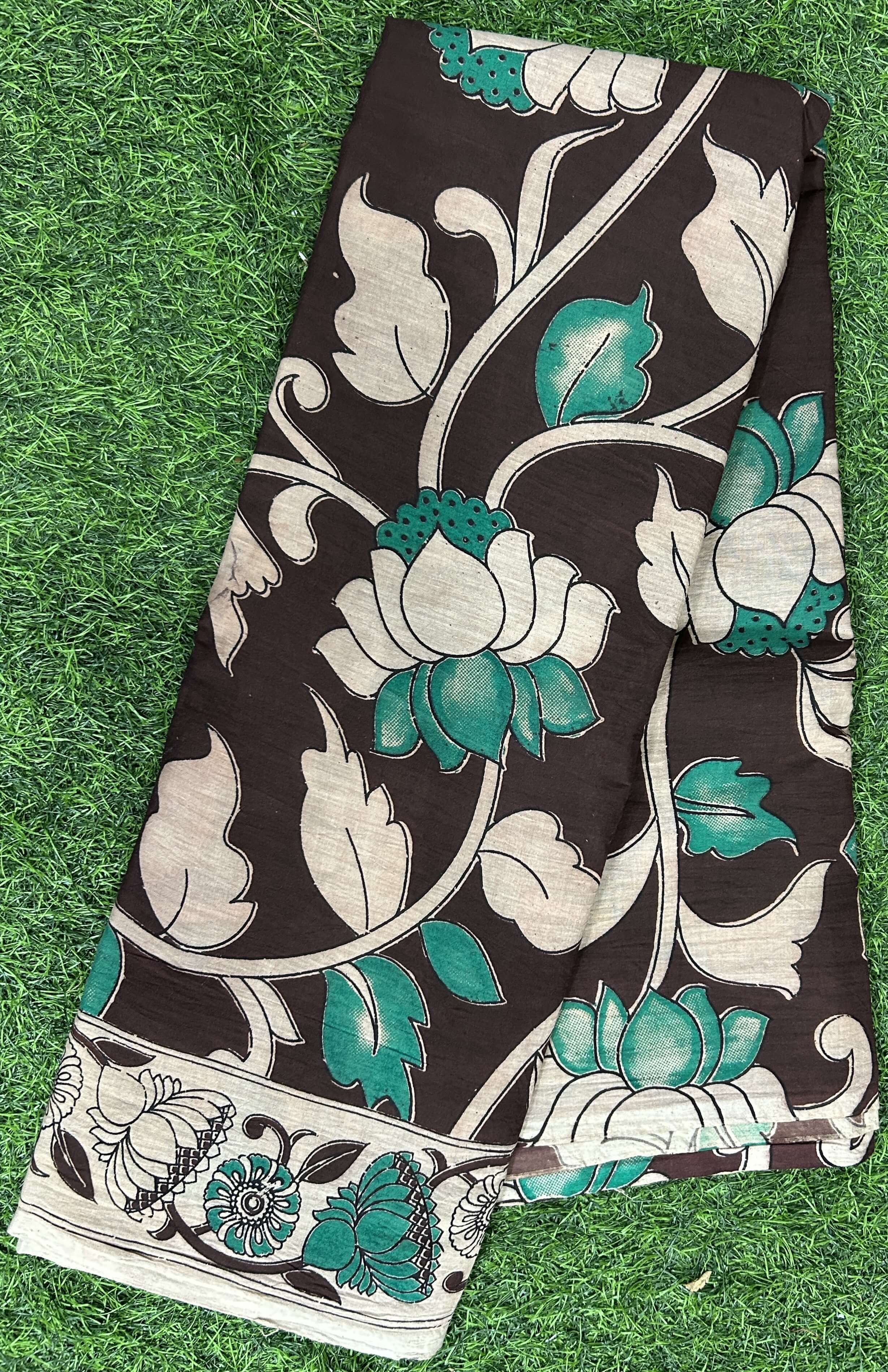 Kalamkari Cotton Saree – KCS-M590