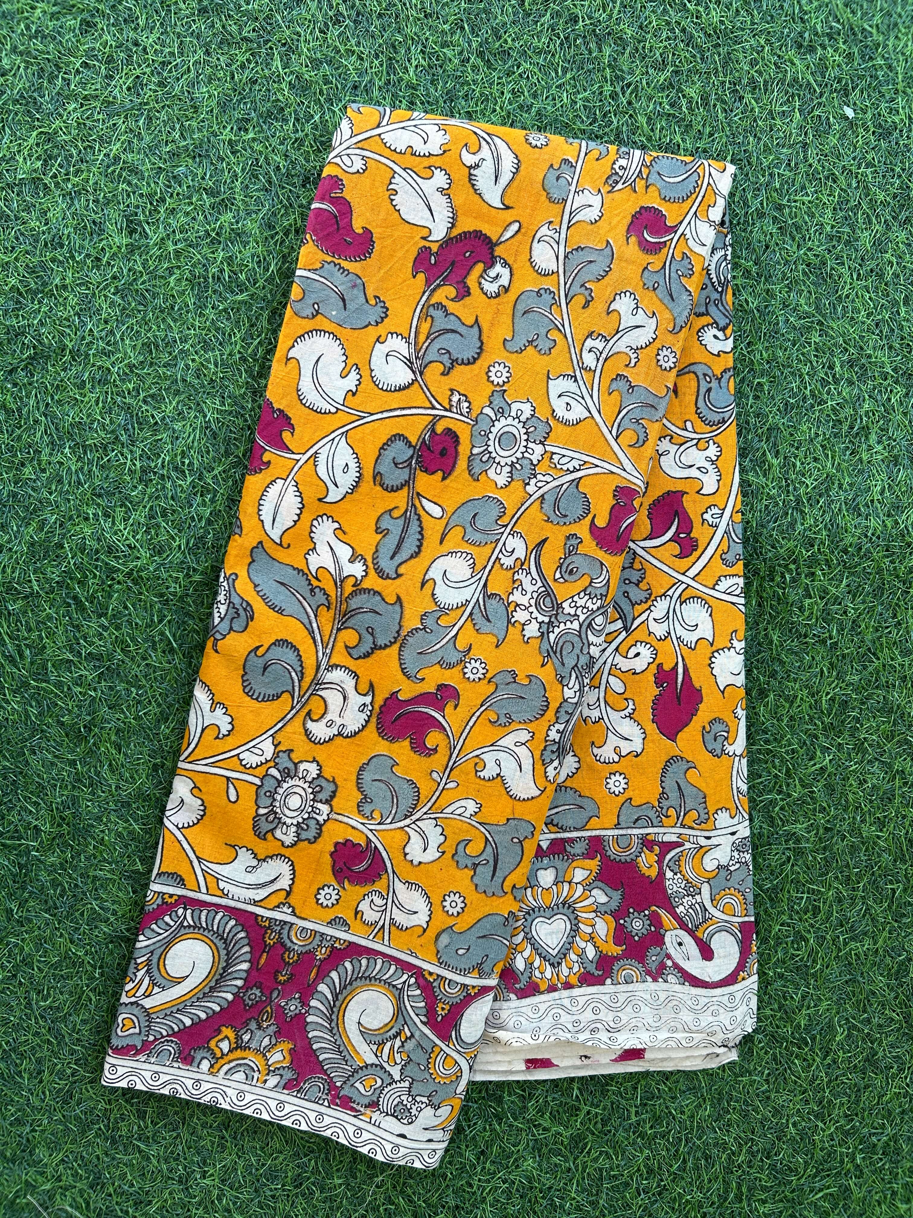 Kalamkari Cotton Saree – KCS-M712