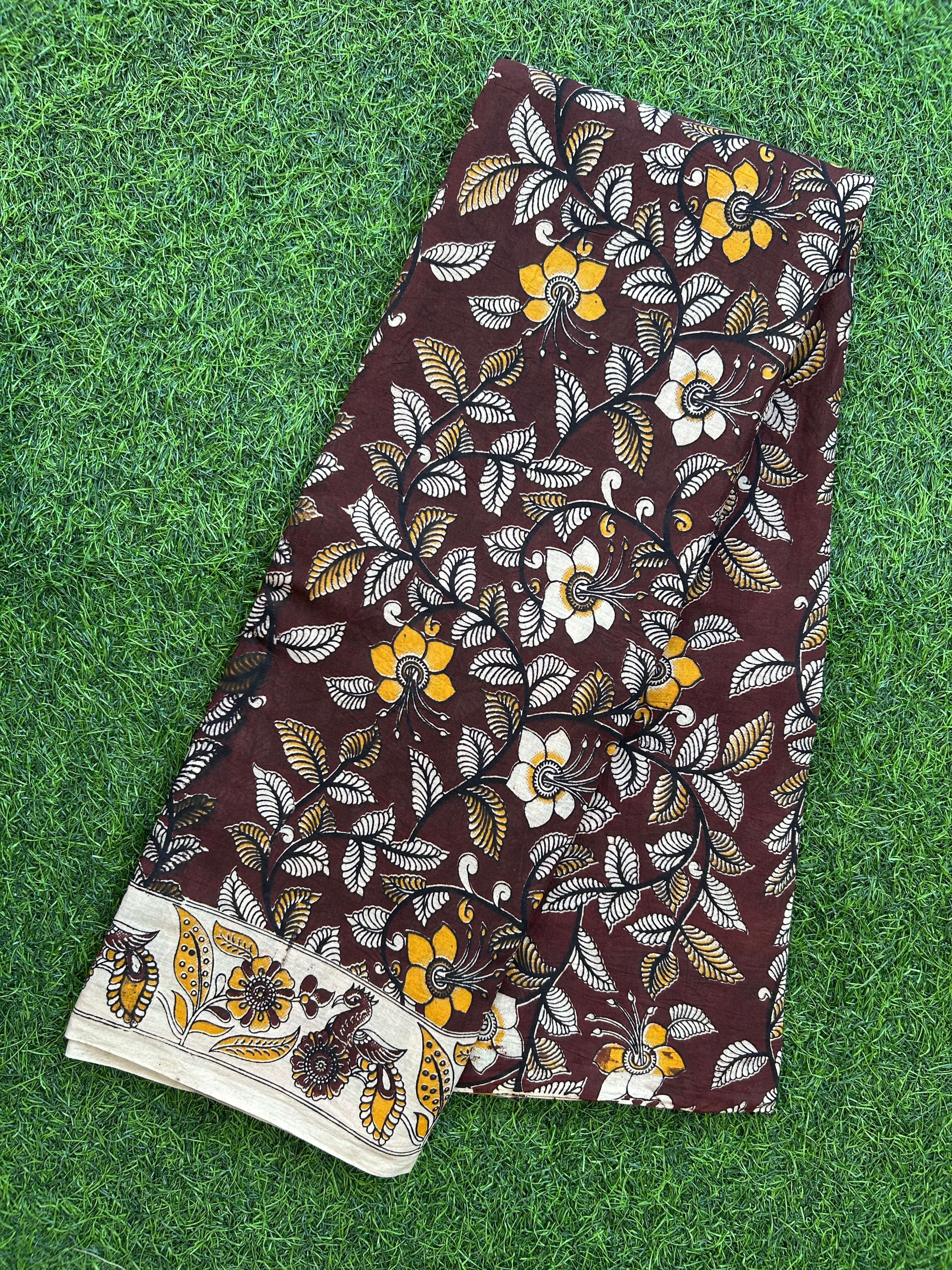 Kalamkari Cotton Saree – KCS-M718