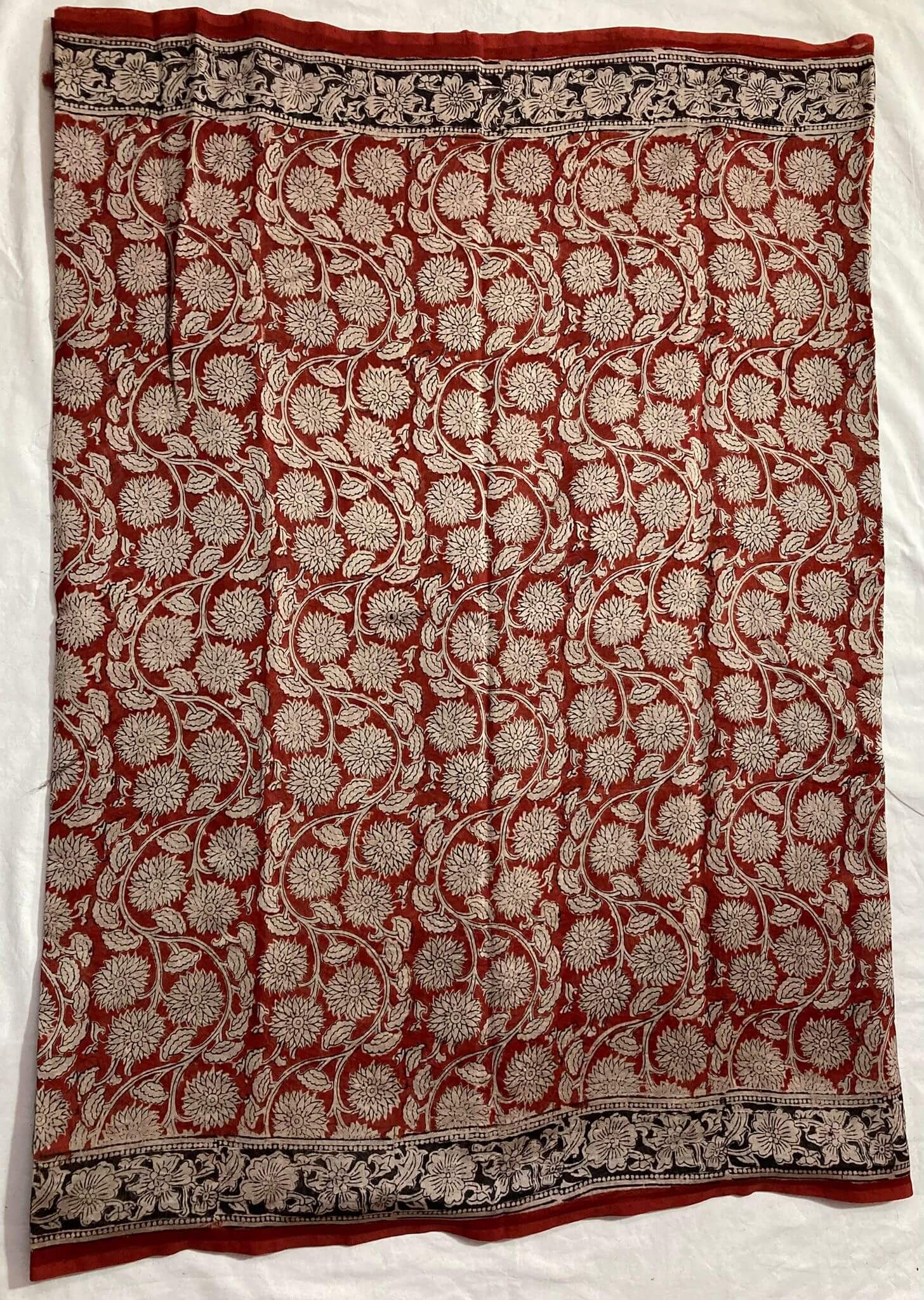 Kalamkari Chanderi Silk Saree-KCHAN-M063