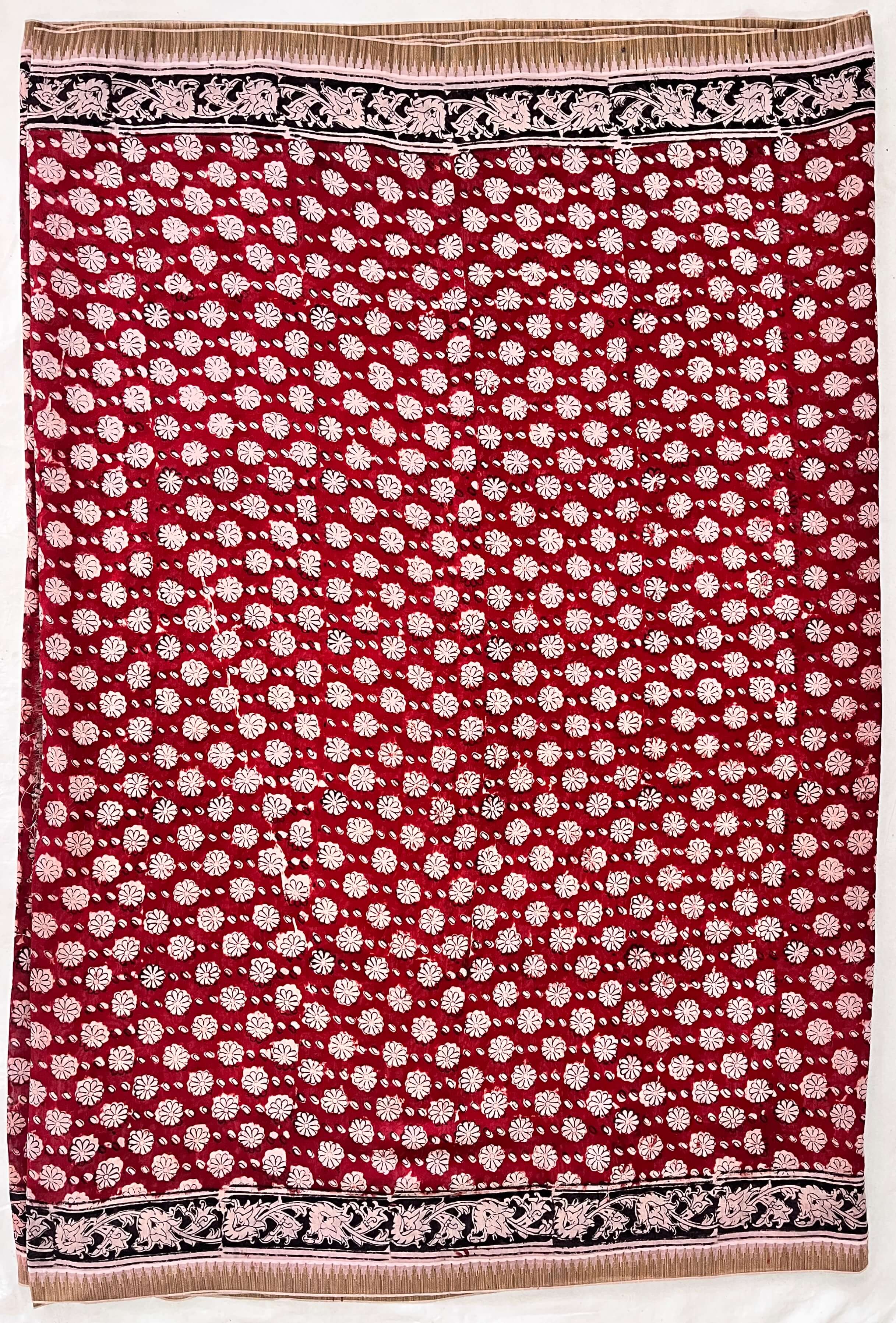 Kalamkari Chanderi Silk Saree-KCHAN-M073